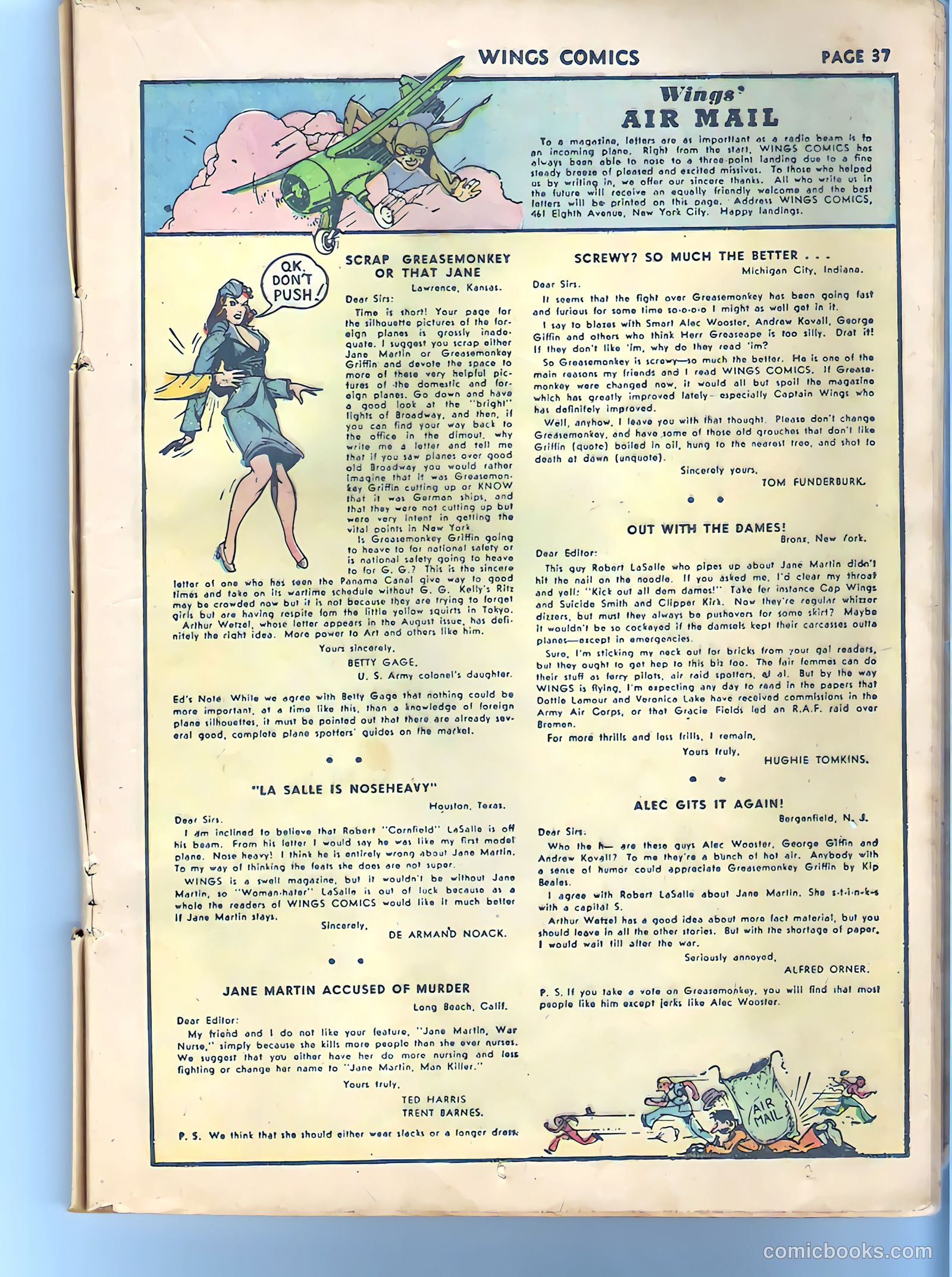 Wings Comics #27 (1942) — page 38 of 68