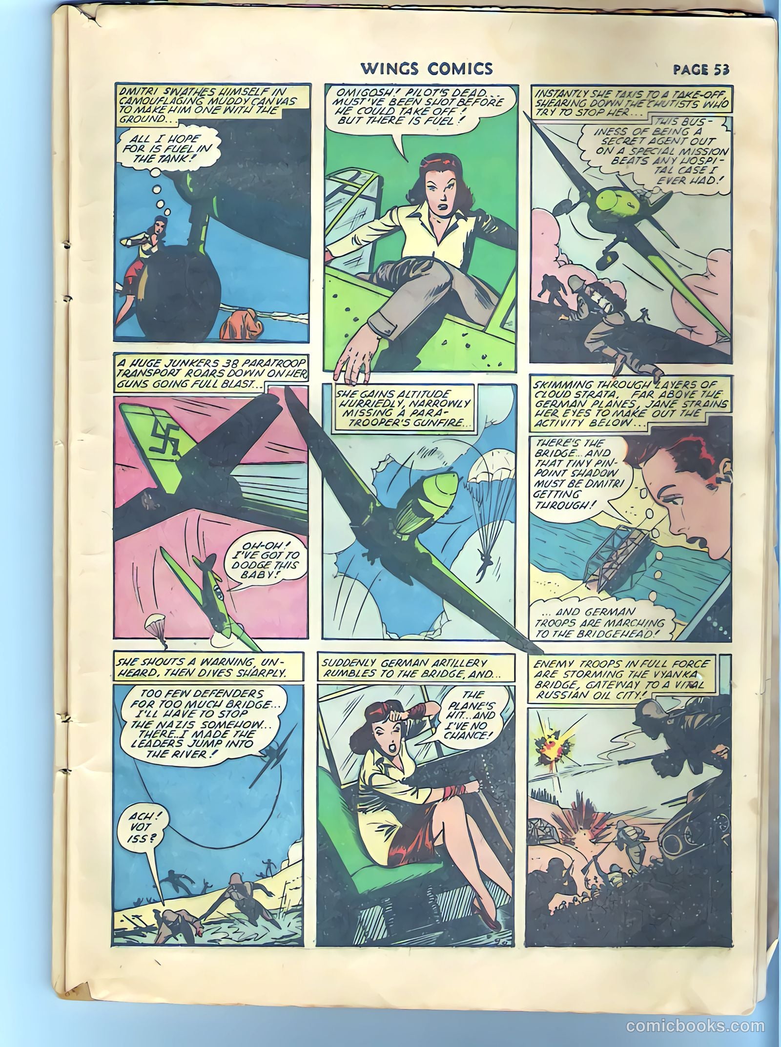 Wings Comics #27 (1942) — page 54 of 68