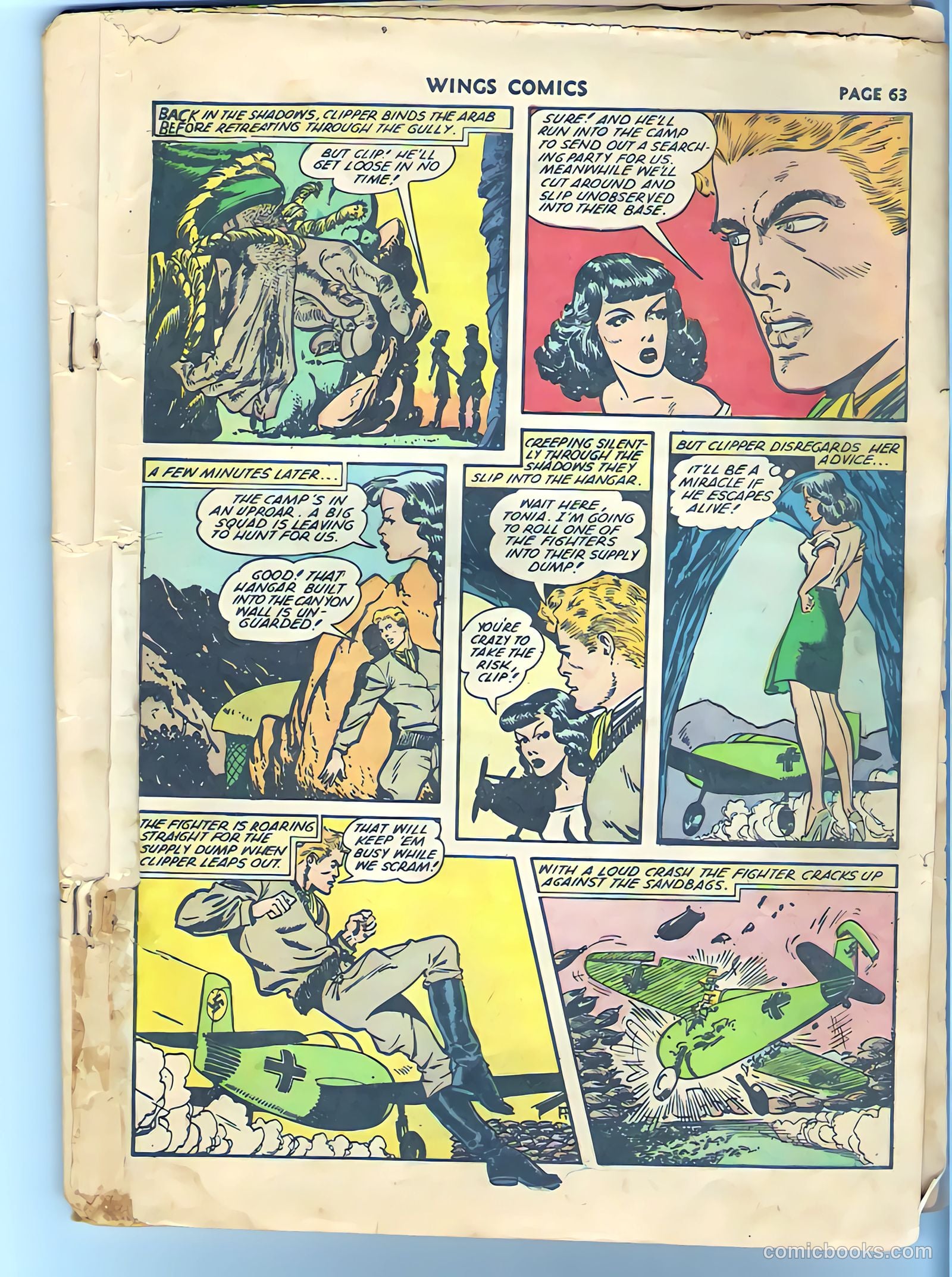 Wings Comics #27 (1942) — page 64 of 68