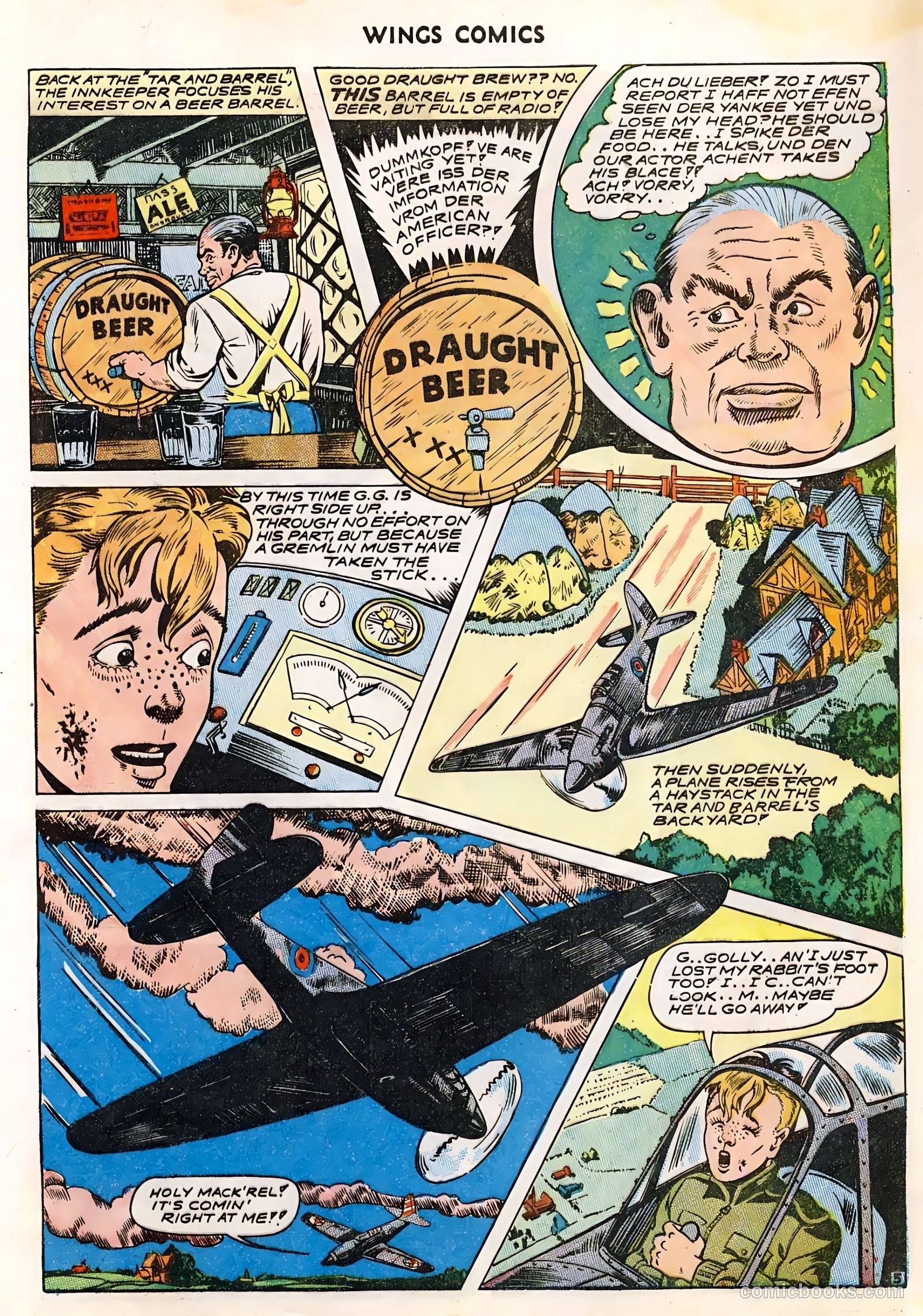 Wings Comics #36 (1943) — page 17 of 61