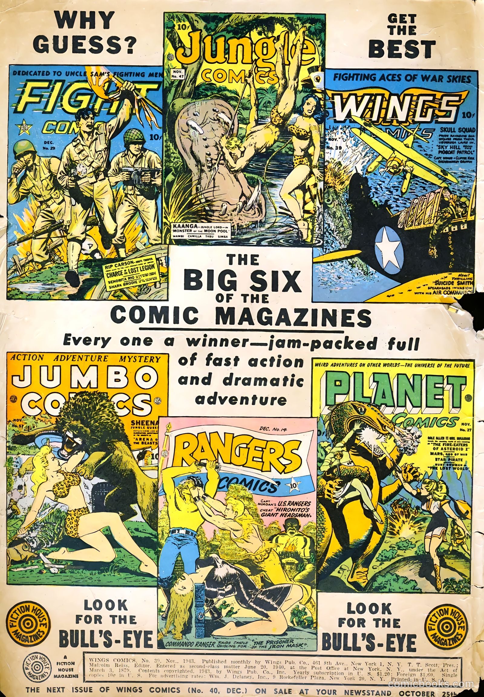 Wings Comics #39 (1943) — page 2 of 56