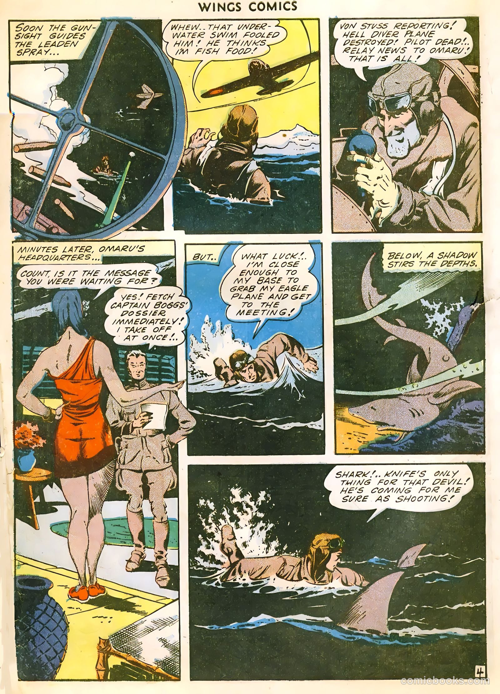 Wings Comics #39 (1943) — page 6 of 56