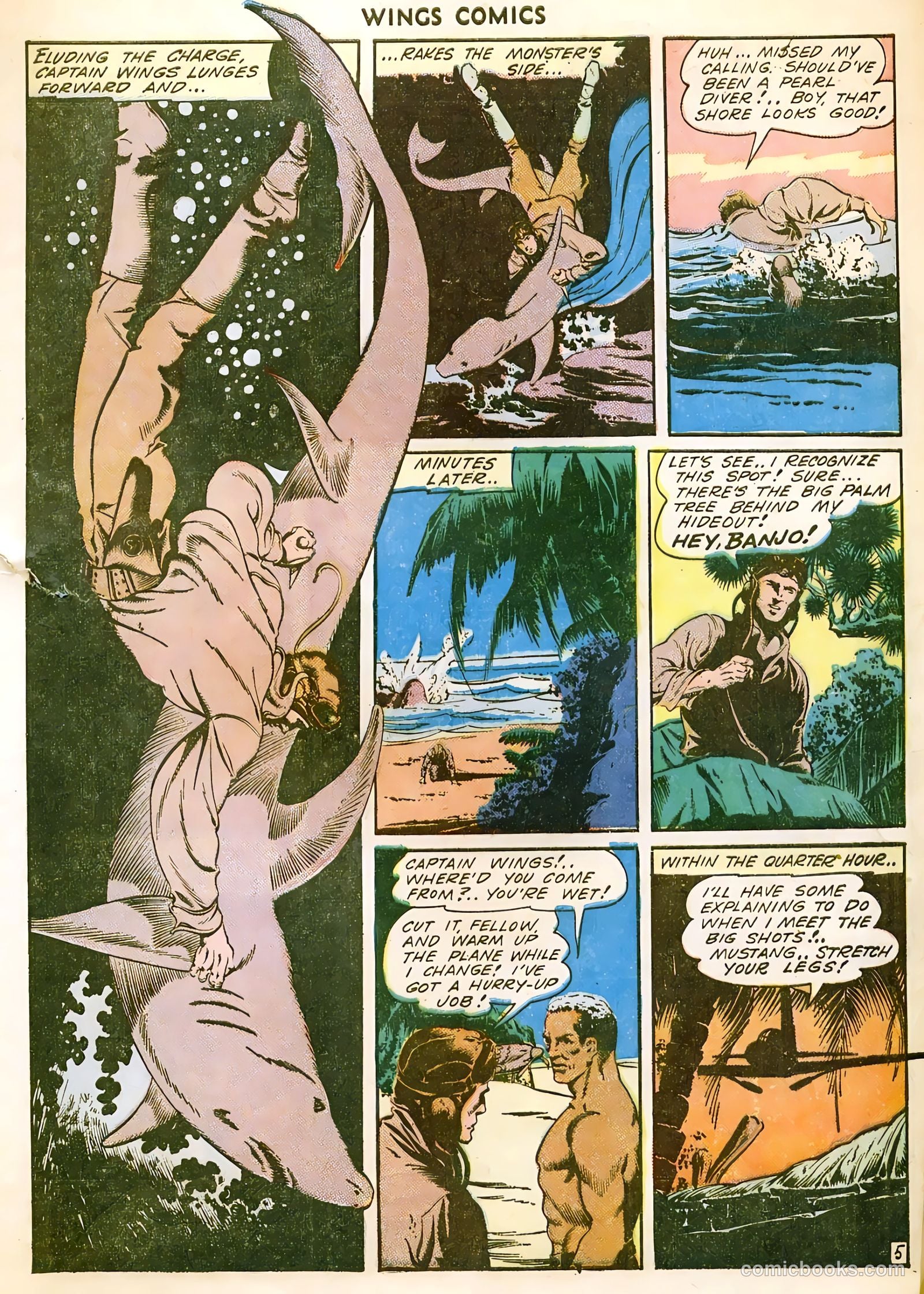 Wings Comics #39 (1943) — page 7 of 56