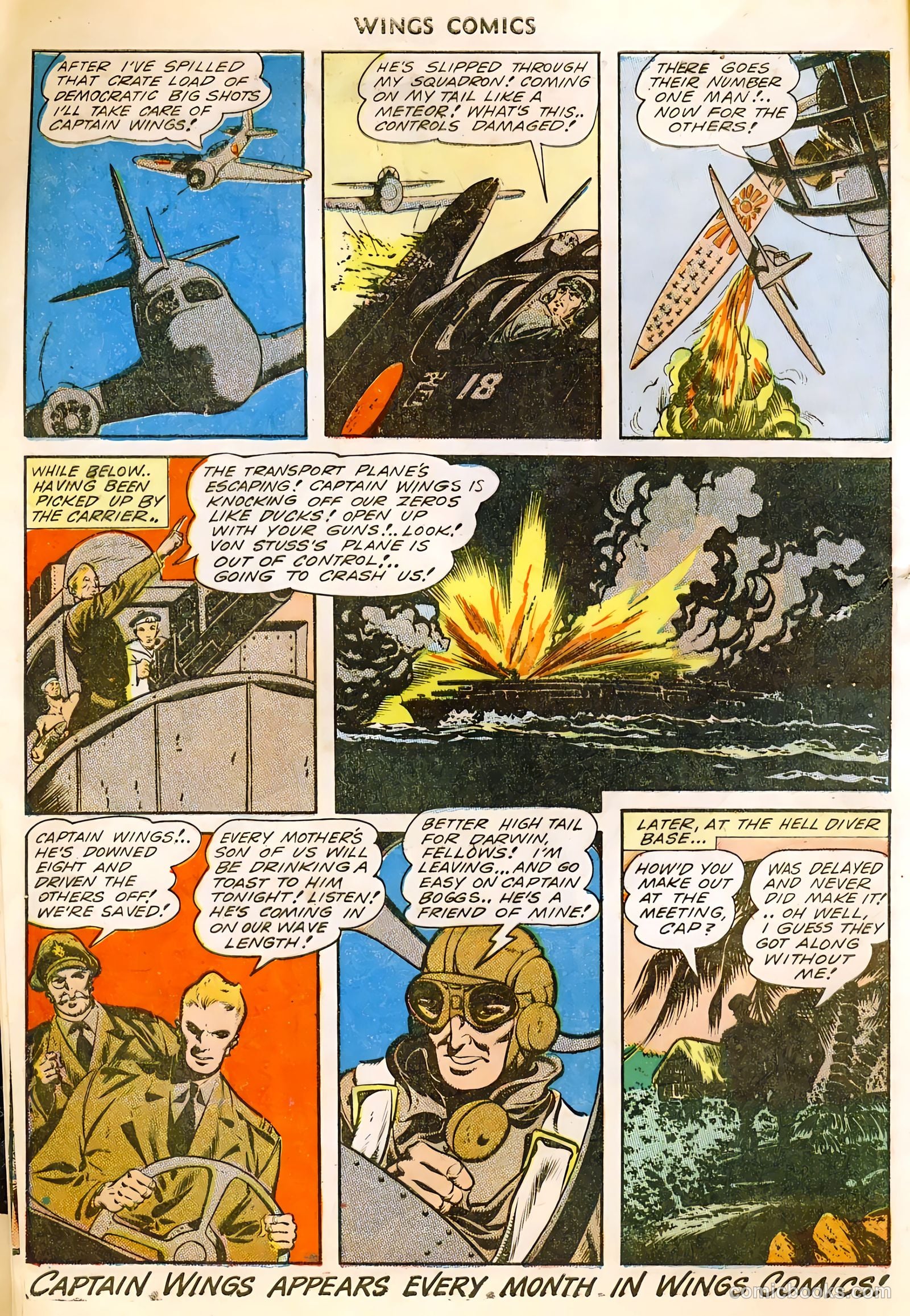 Wings Comics #39 (1943) — page 12 of 56