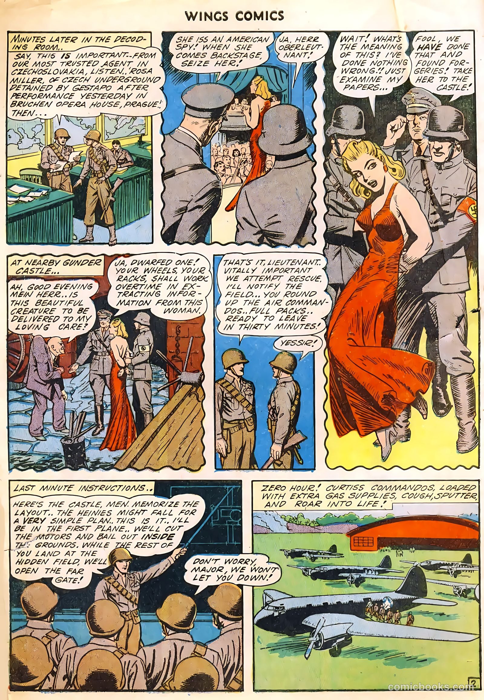 Wings Comics #39 (1943) — page 14 of 56