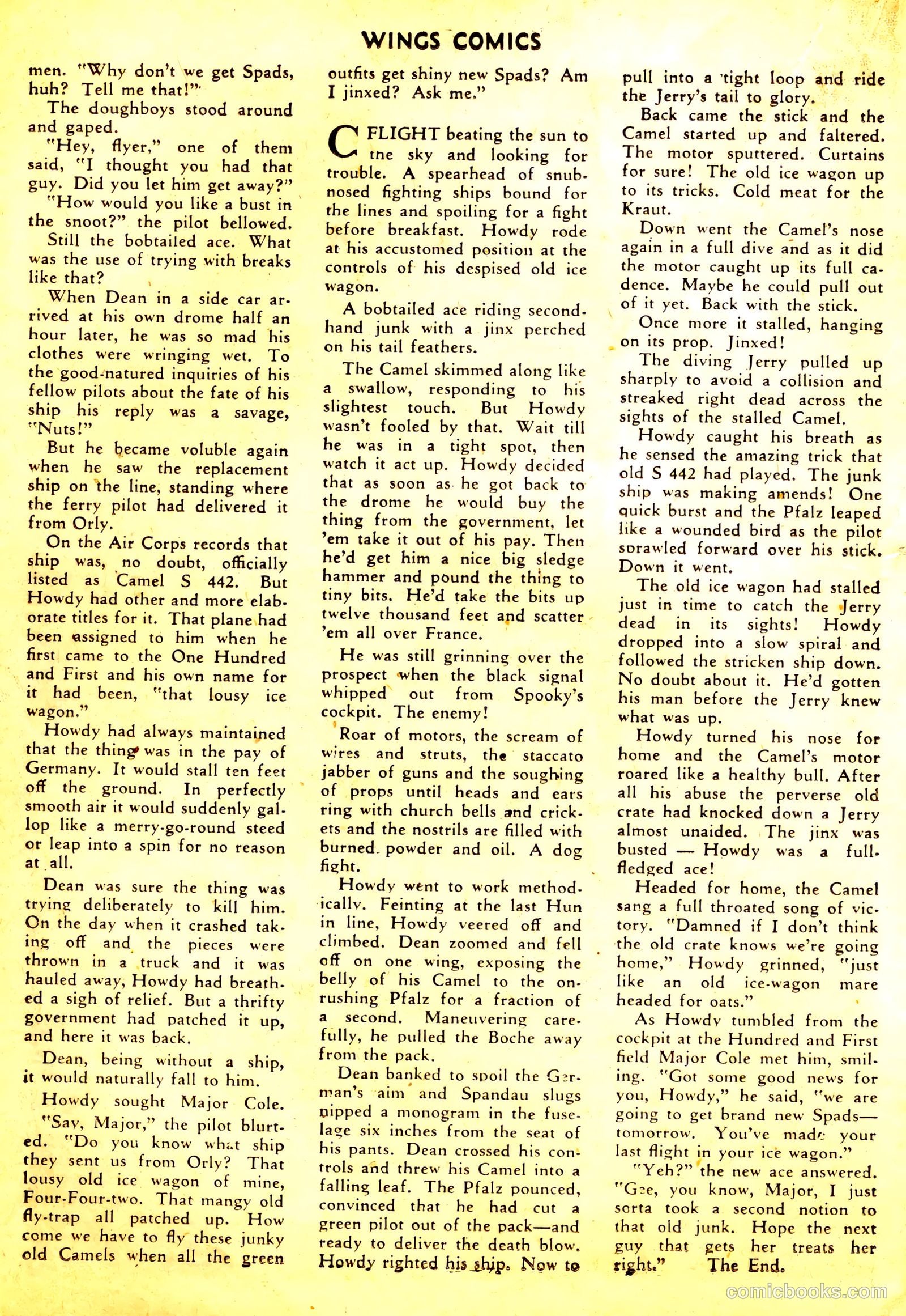 Wings Comics #39 (1943) — page 40 of 56