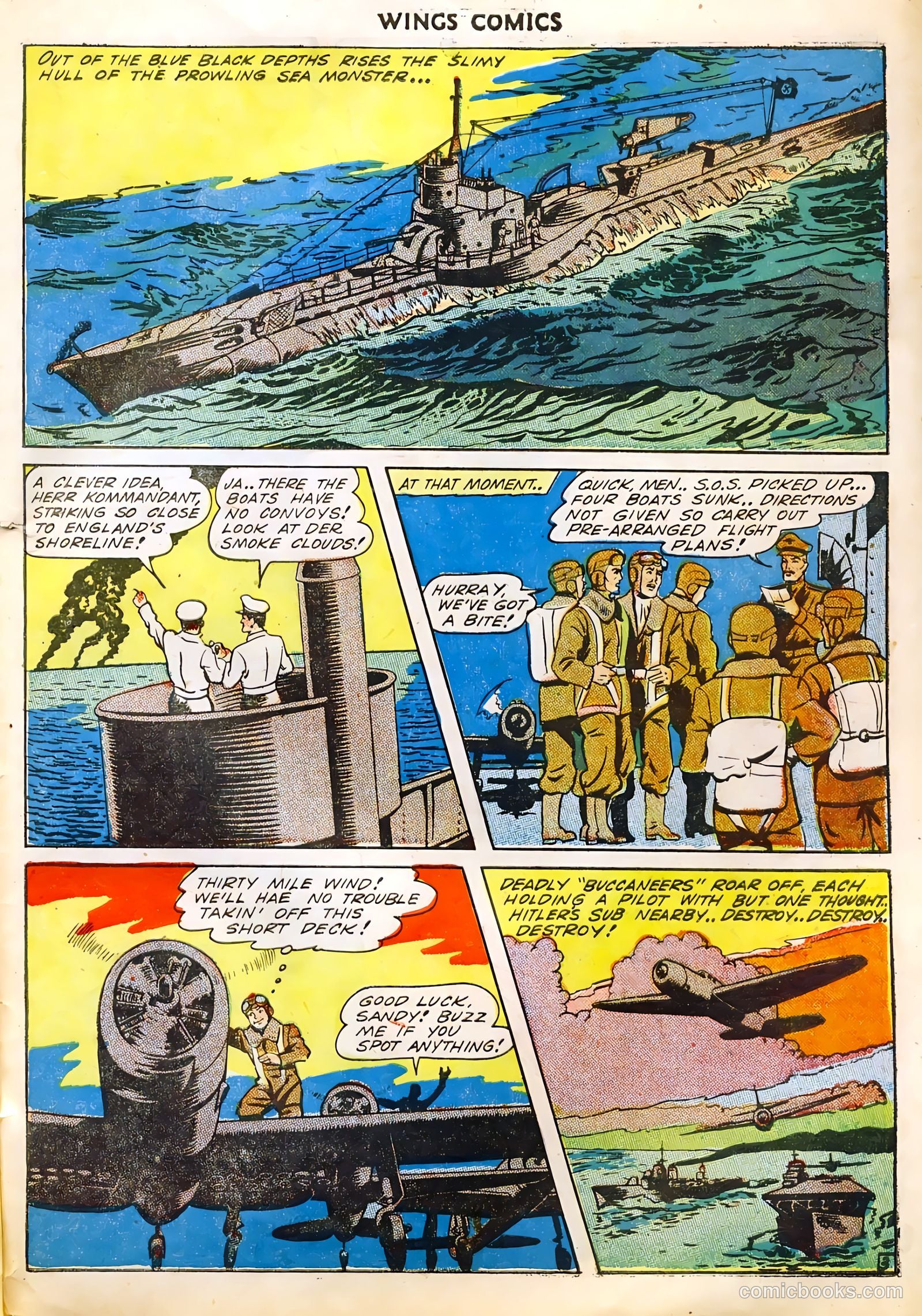 Wings Comics #39 (1943) — page 43 of 56