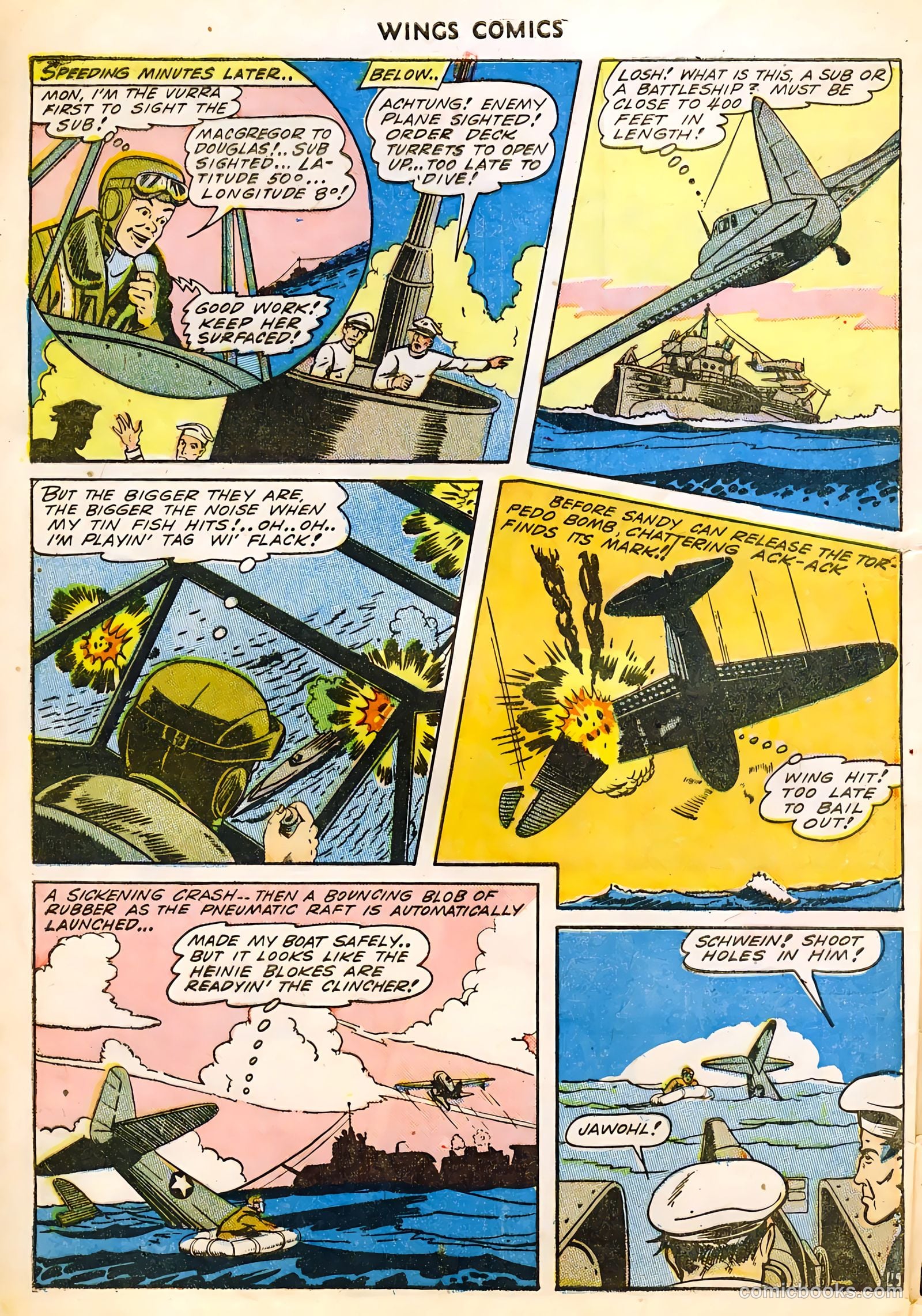 Wings Comics #39 (1943) — page 44 of 56