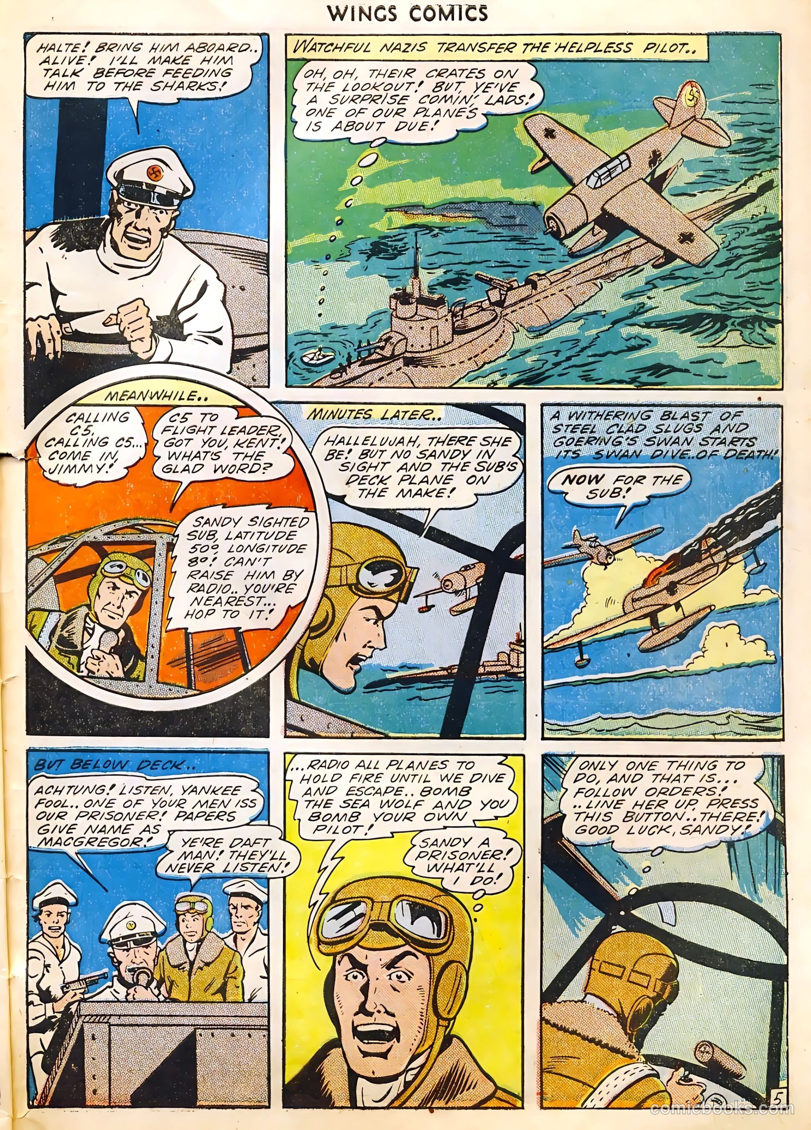 Wings Comics #39 (1943) — page 45 of 56