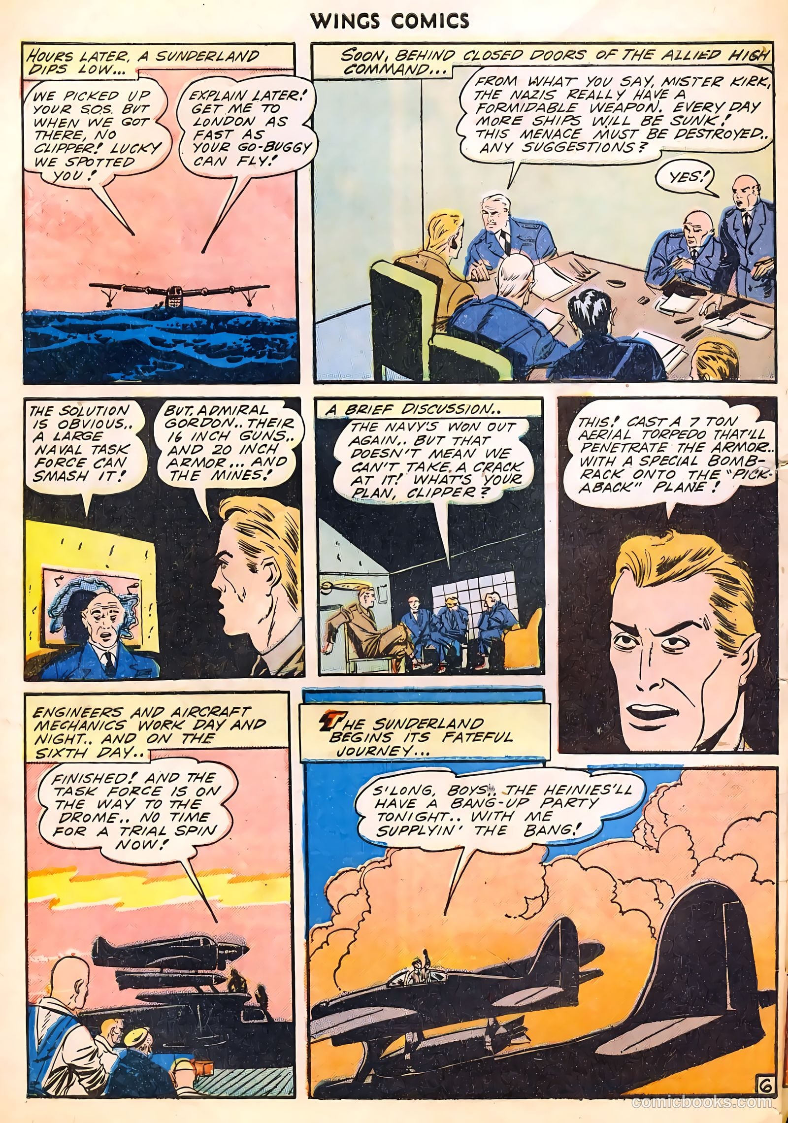 Wings Comics #39 (1943) — page 52 of 56