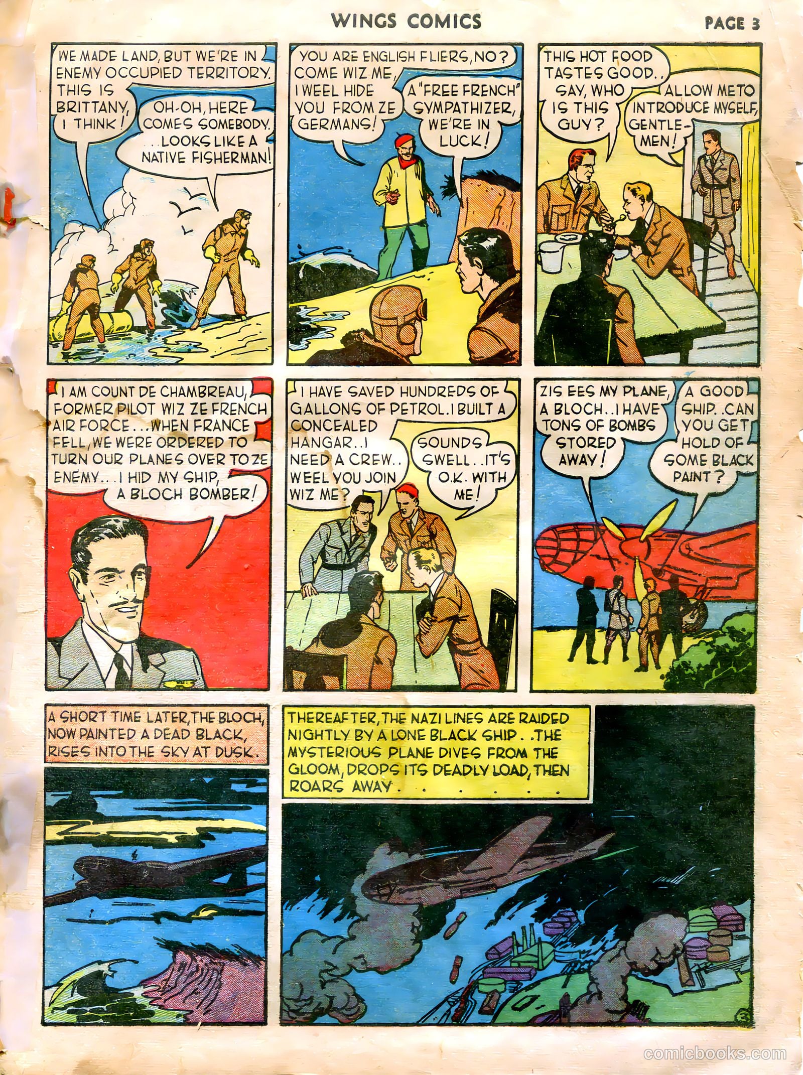Wings Comics #5 (1941) — page 5 of 68
