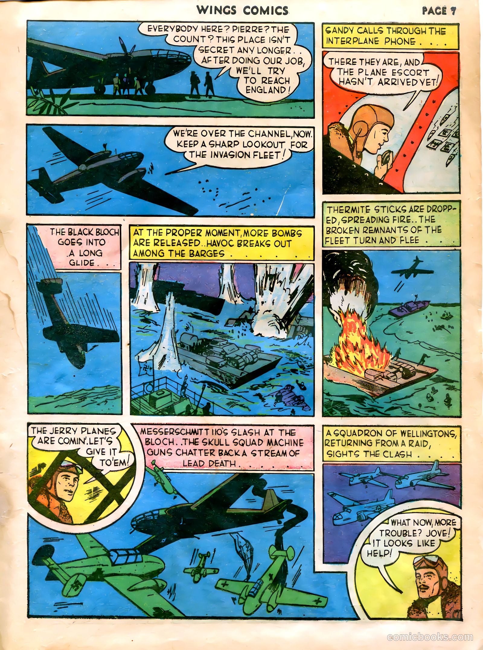 Wings Comics #5 (1941) — page 9 of 68