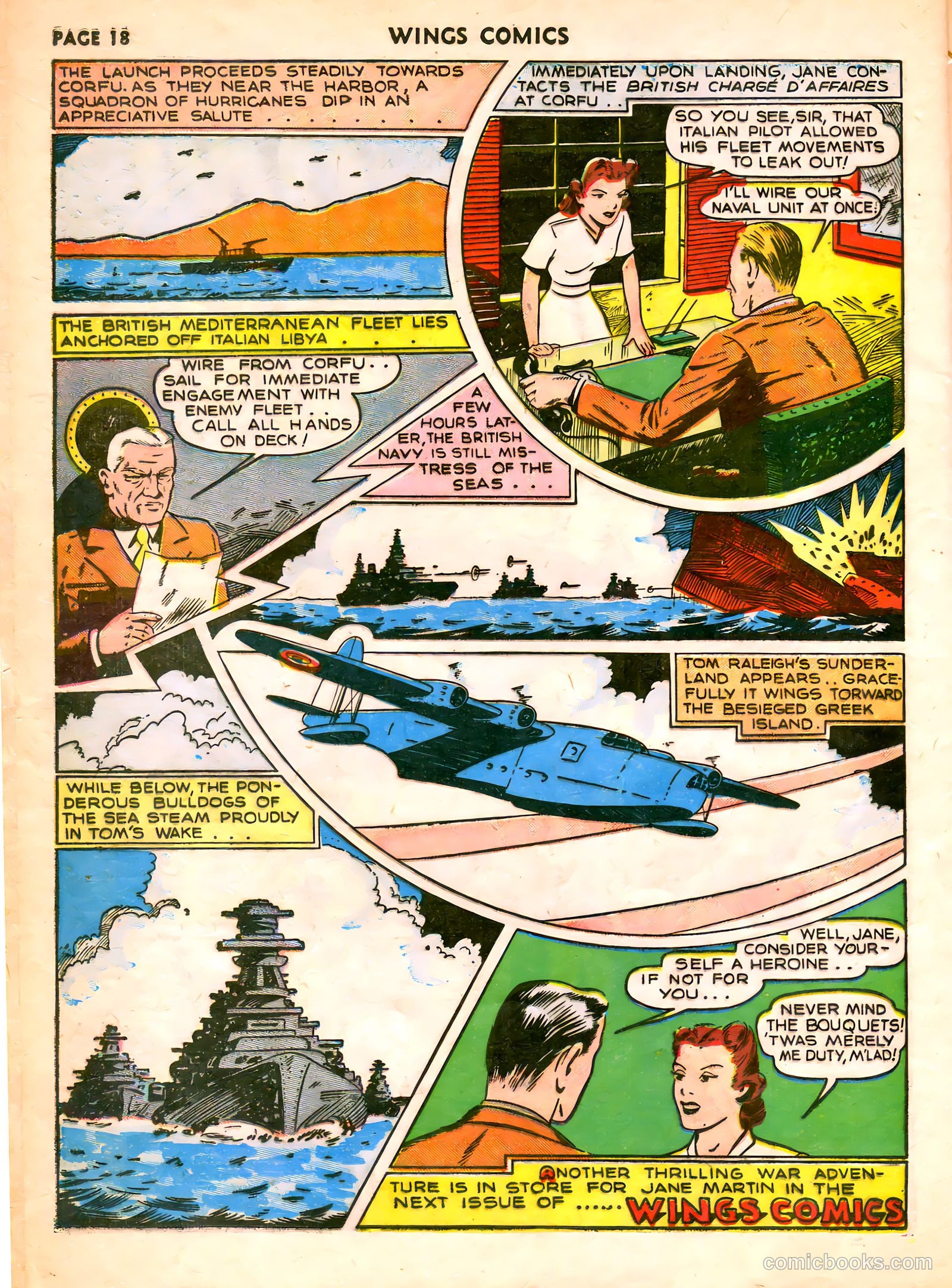 Wings Comics #7 (1941) — page 20 of 68