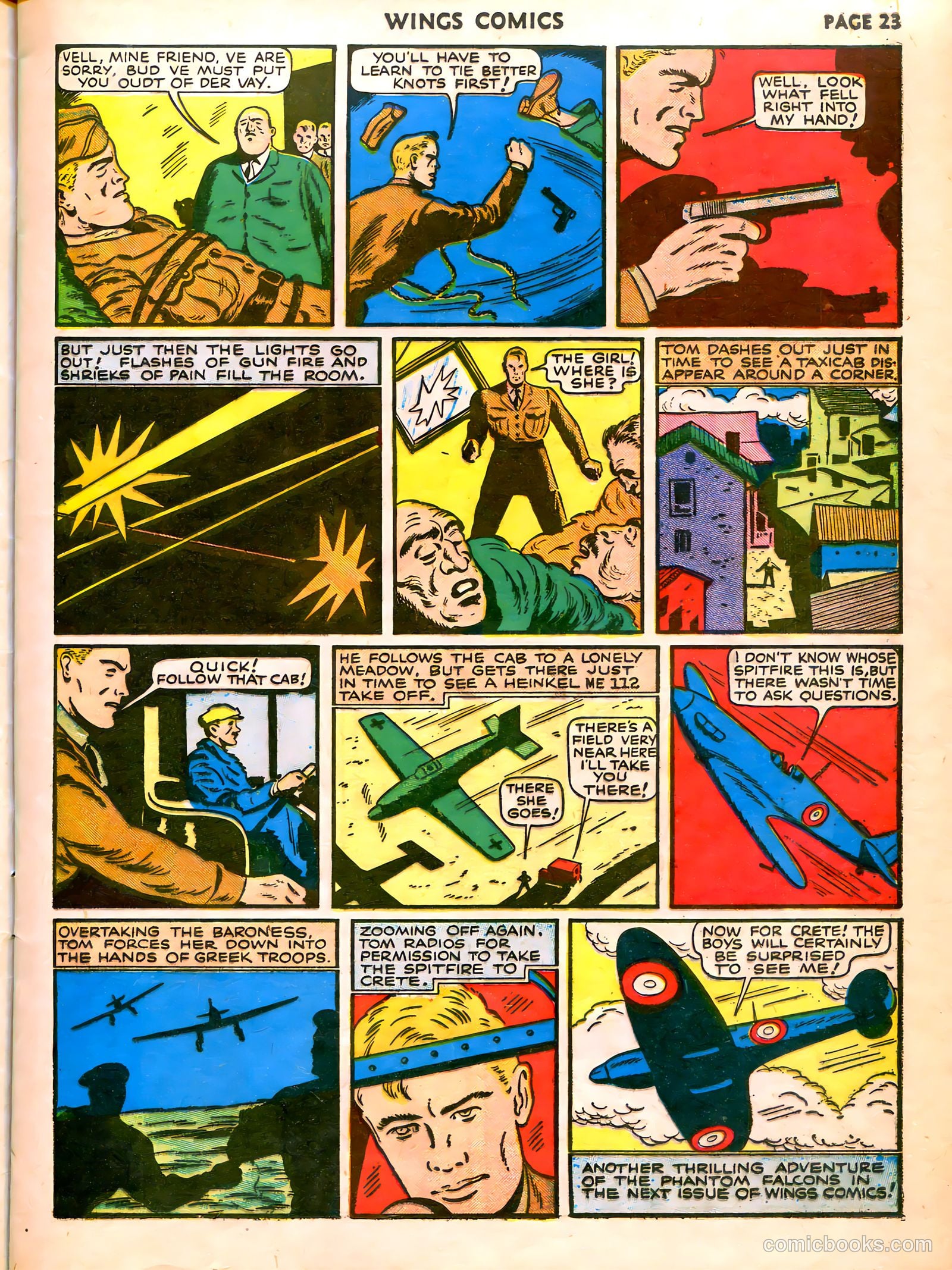 Wings Comics #7 (1941) — page 25 of 68