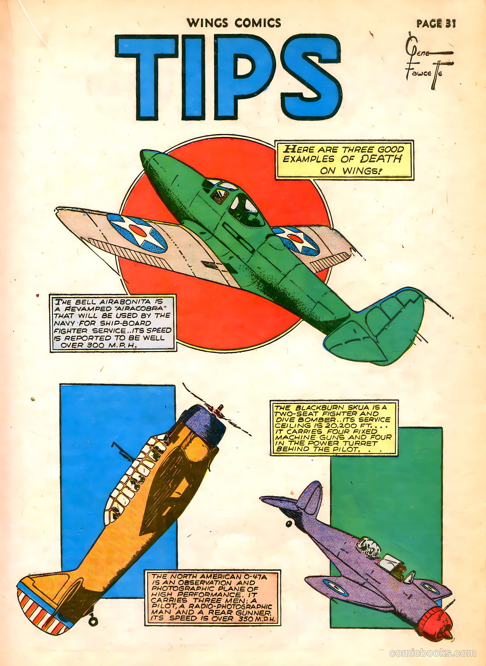 Wings Comics #7 (1941) — page 33 of 68