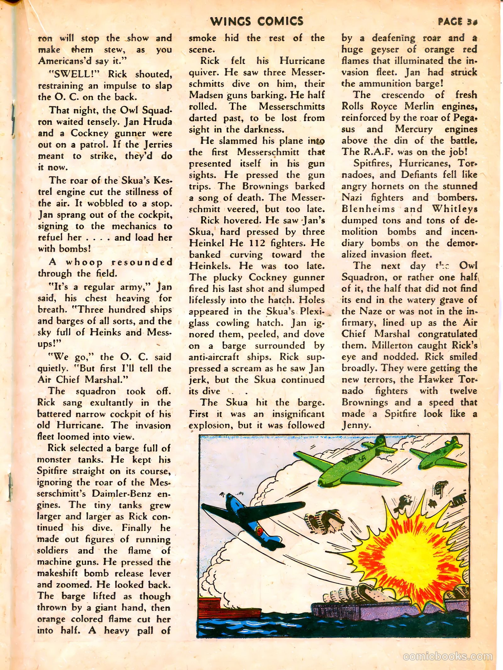 Wings Comics #7 (1941) — page 35 of 68