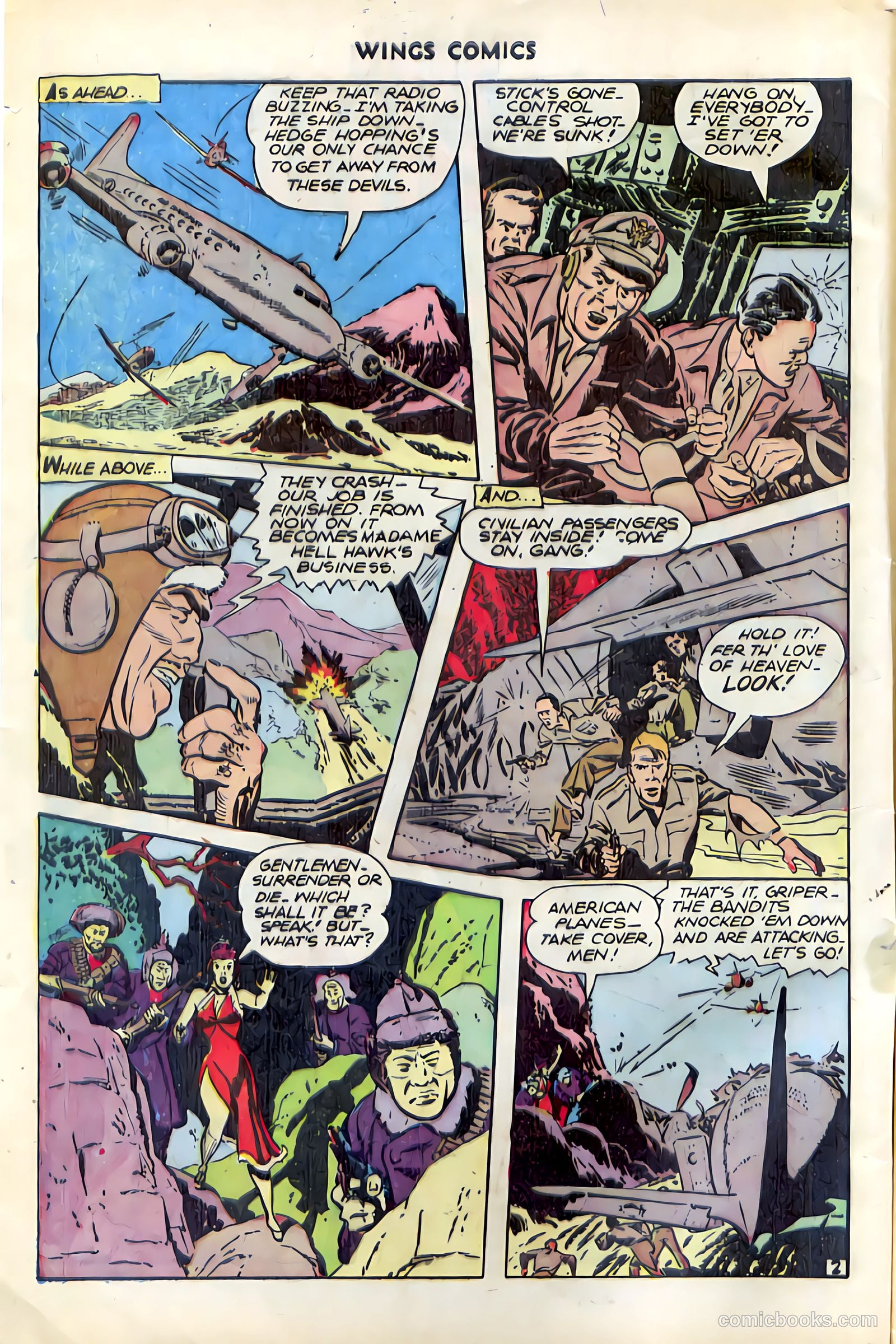 Wings Comics #74 (1946) — page 4 of 52