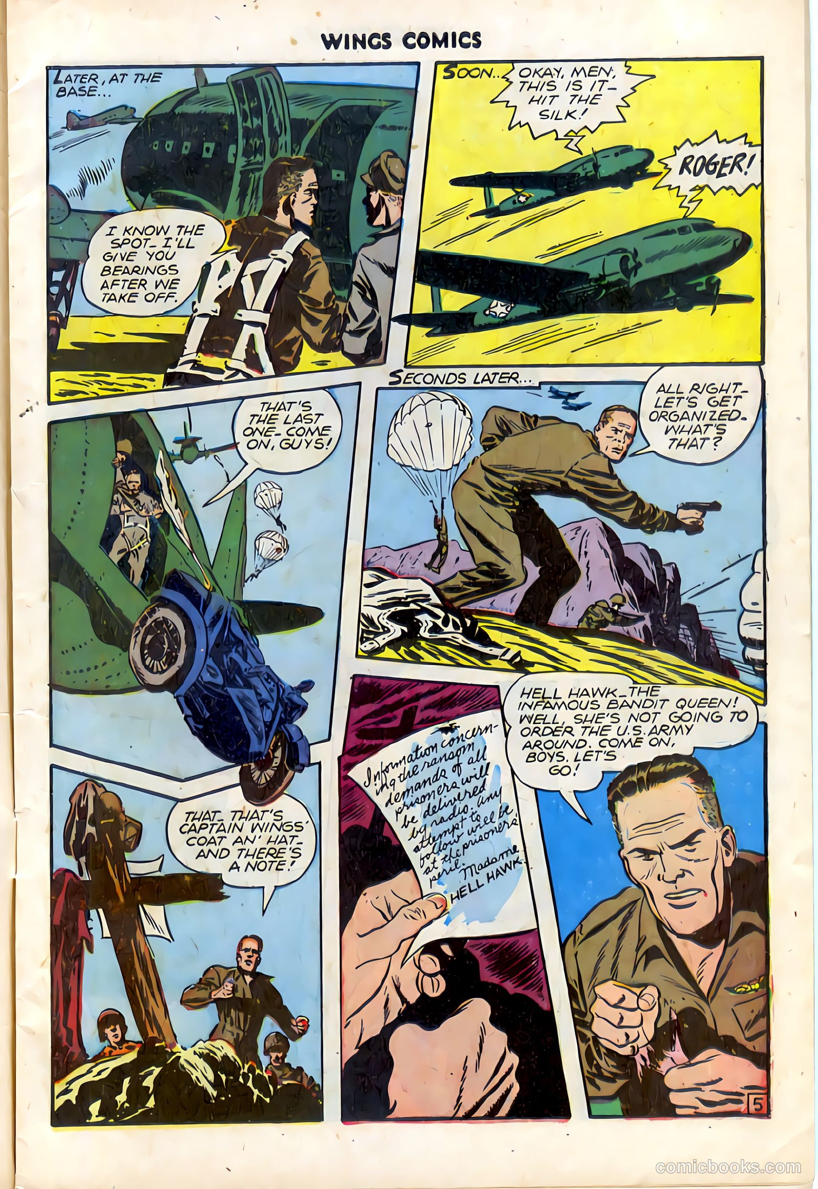 Wings Comics #74 (1946) — page 7 of 52