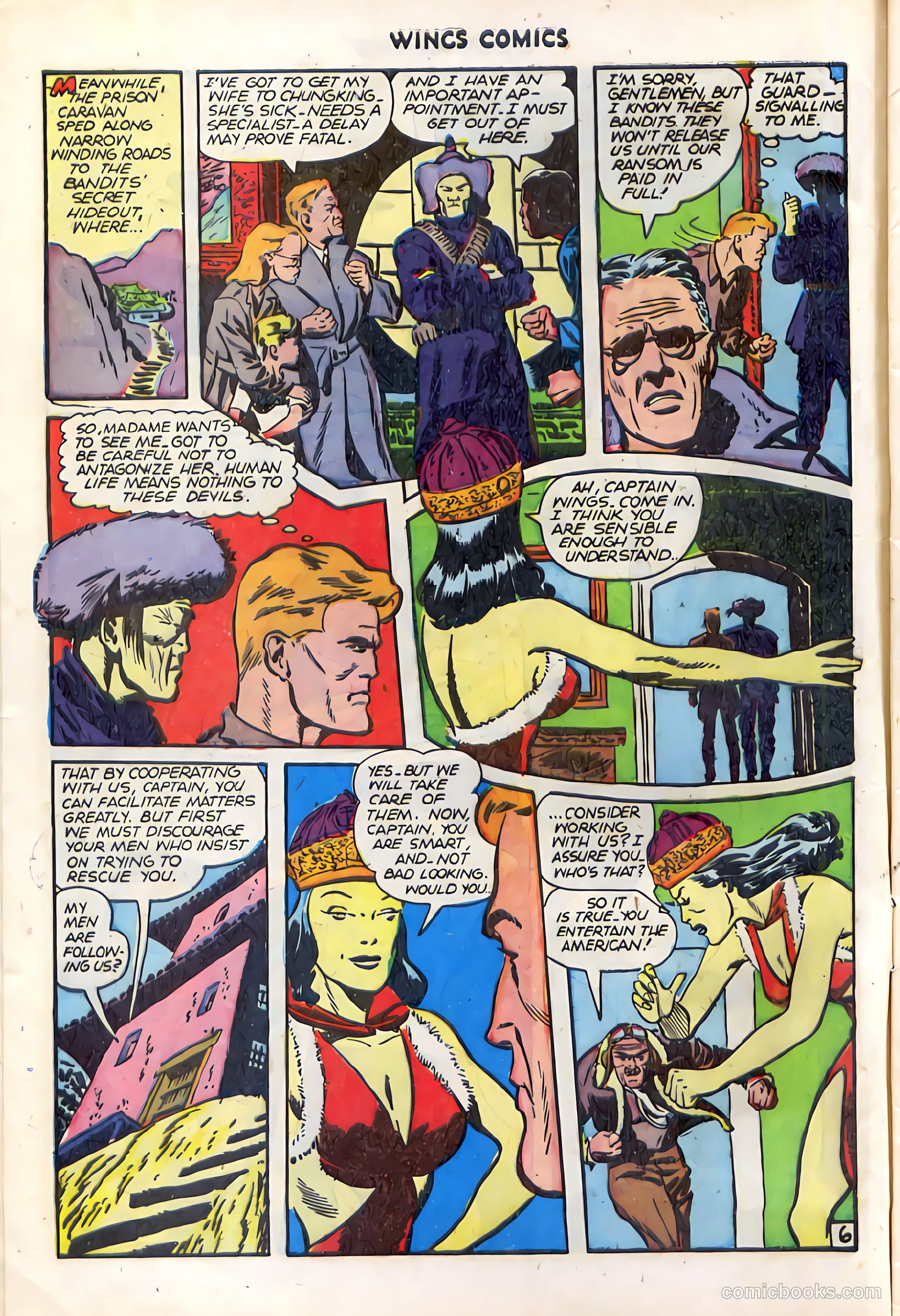Wings Comics #74 (1946) — page 8 of 52