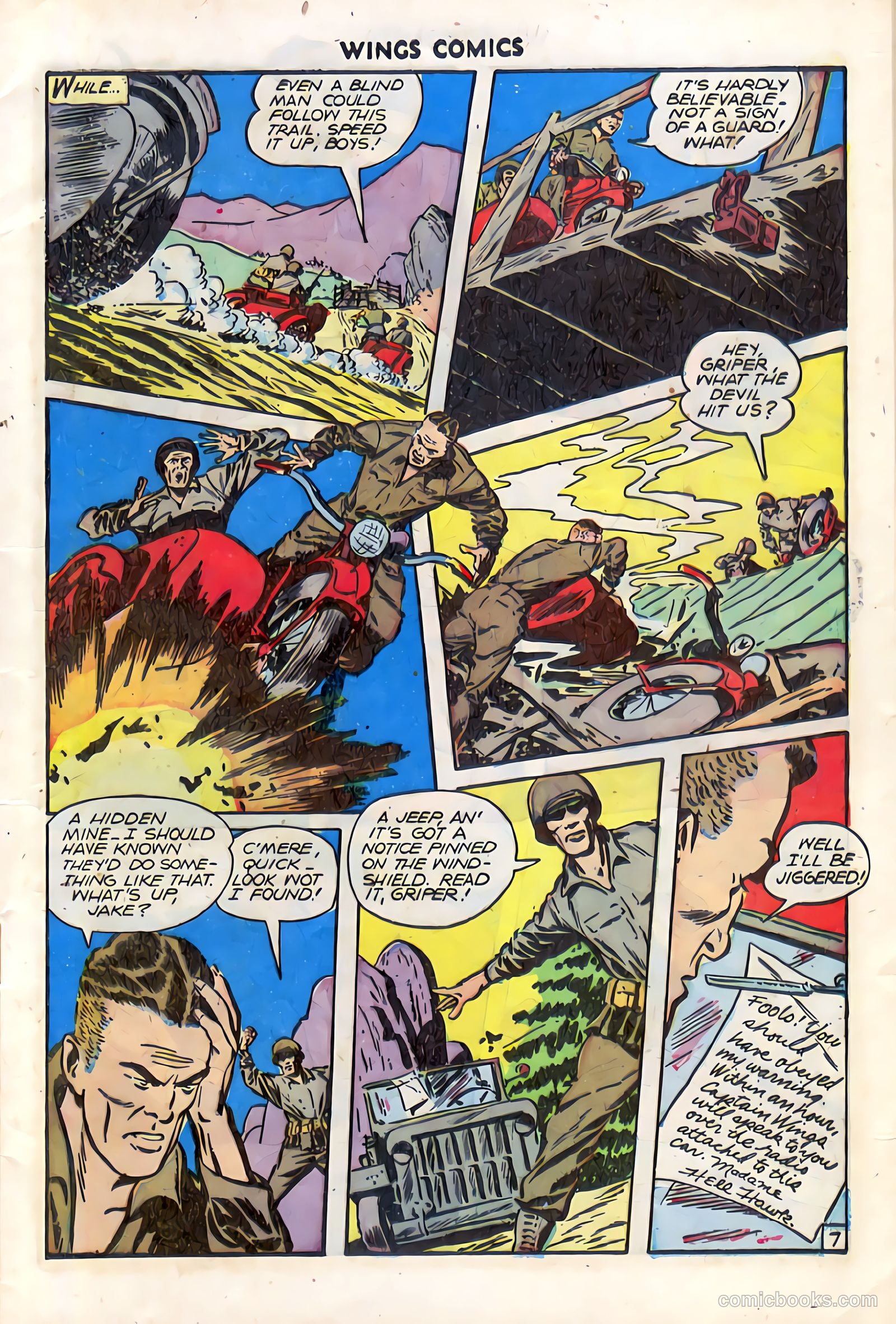 Wings Comics #74 (1946) — page 9 of 52