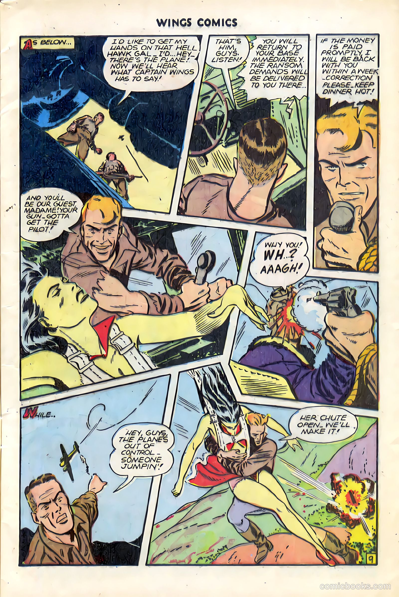 Wings Comics #74 (1946) — page 11 of 52