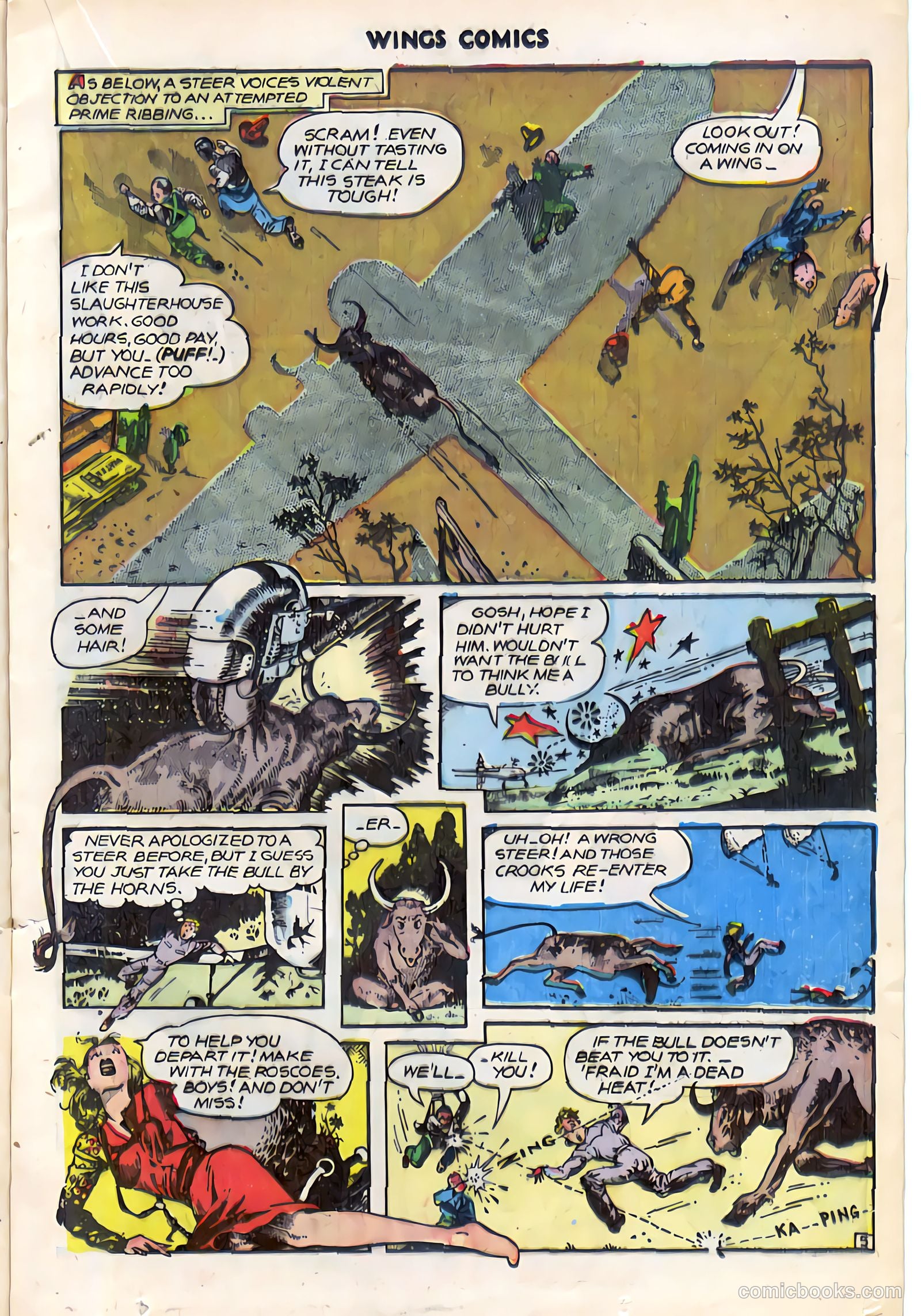 Wings Comics #74 (1946) — page 23 of 52
