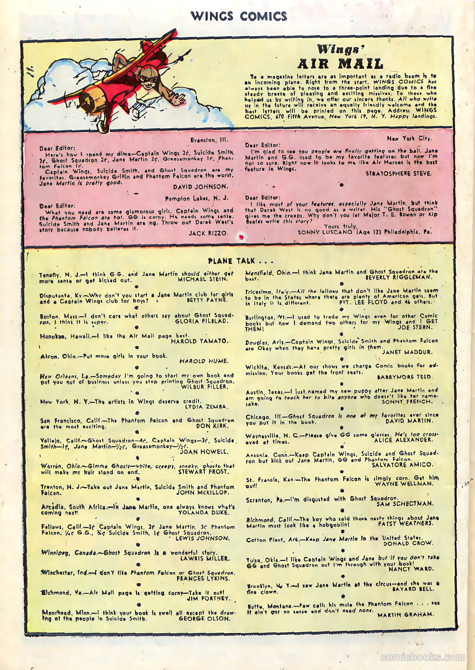 Wings Comics #74 (1946) — page 36 of 52