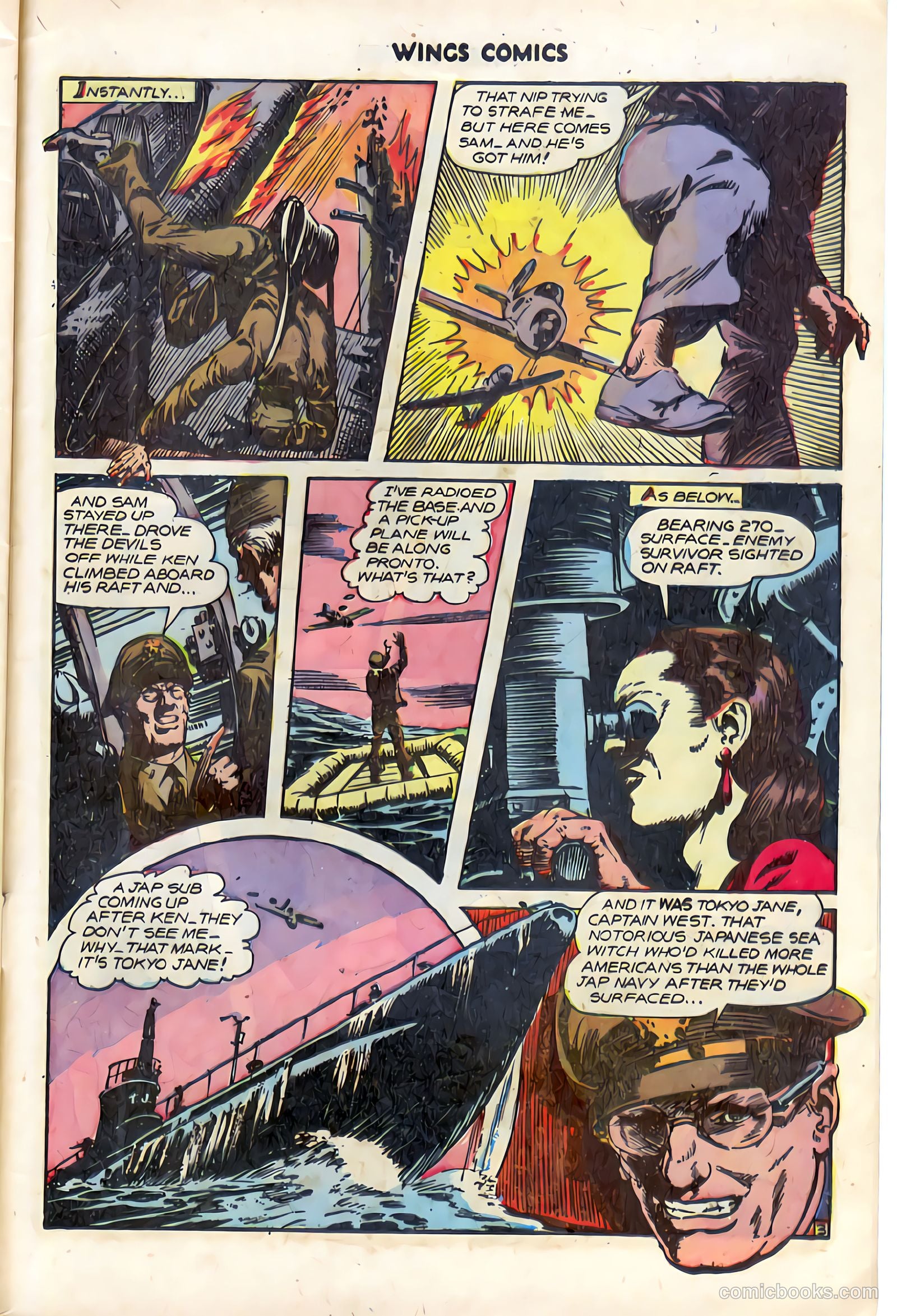 Wings Comics #74 (1946) — page 45 of 52