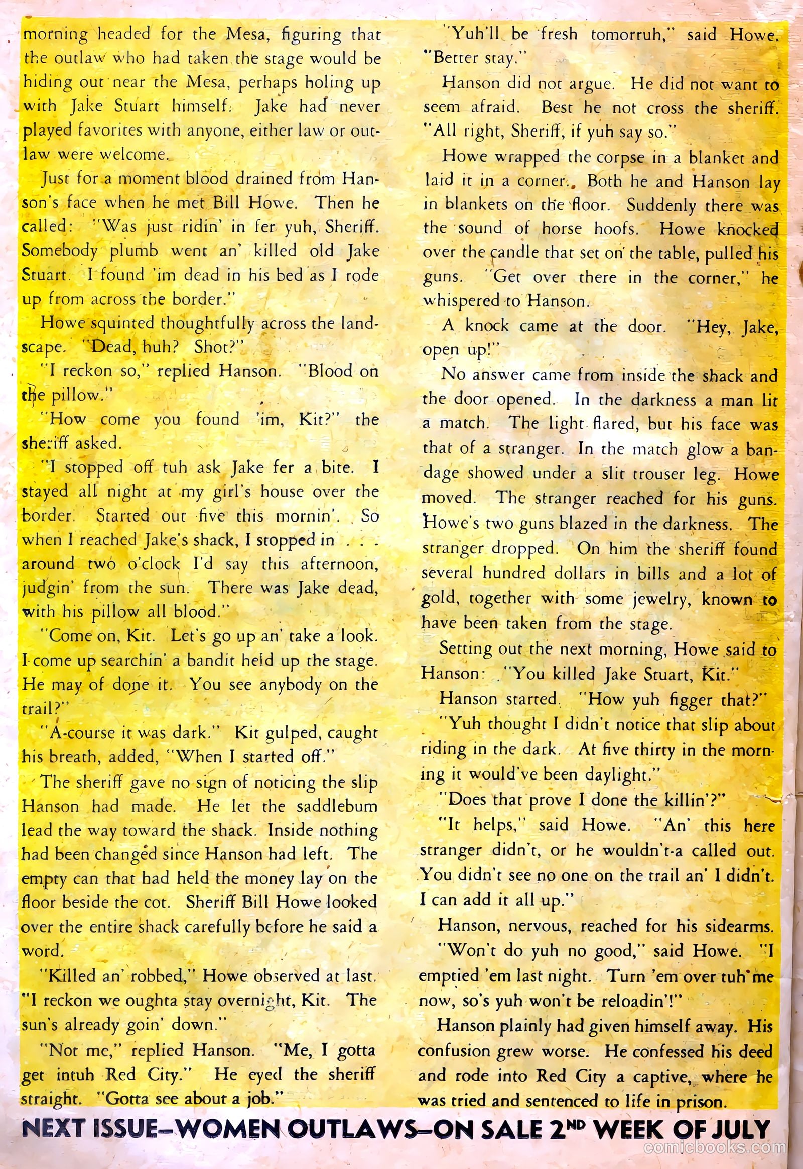 Women Outlaws #1 (1948) — page 22 of 36