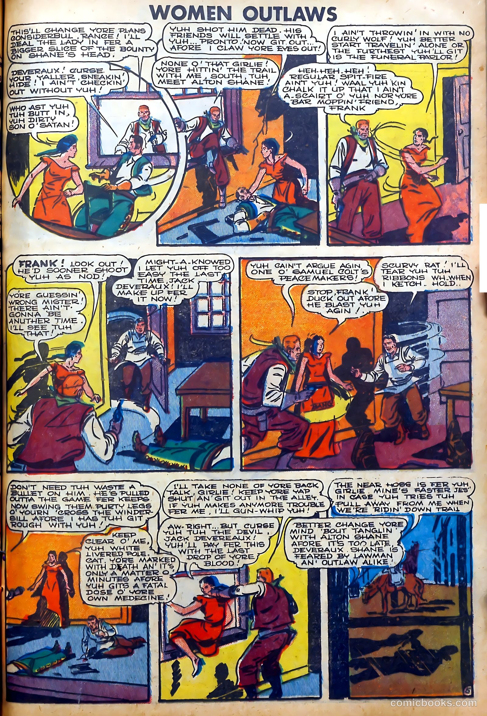 Women Outlaws #5 (1949) — page 17 of 36