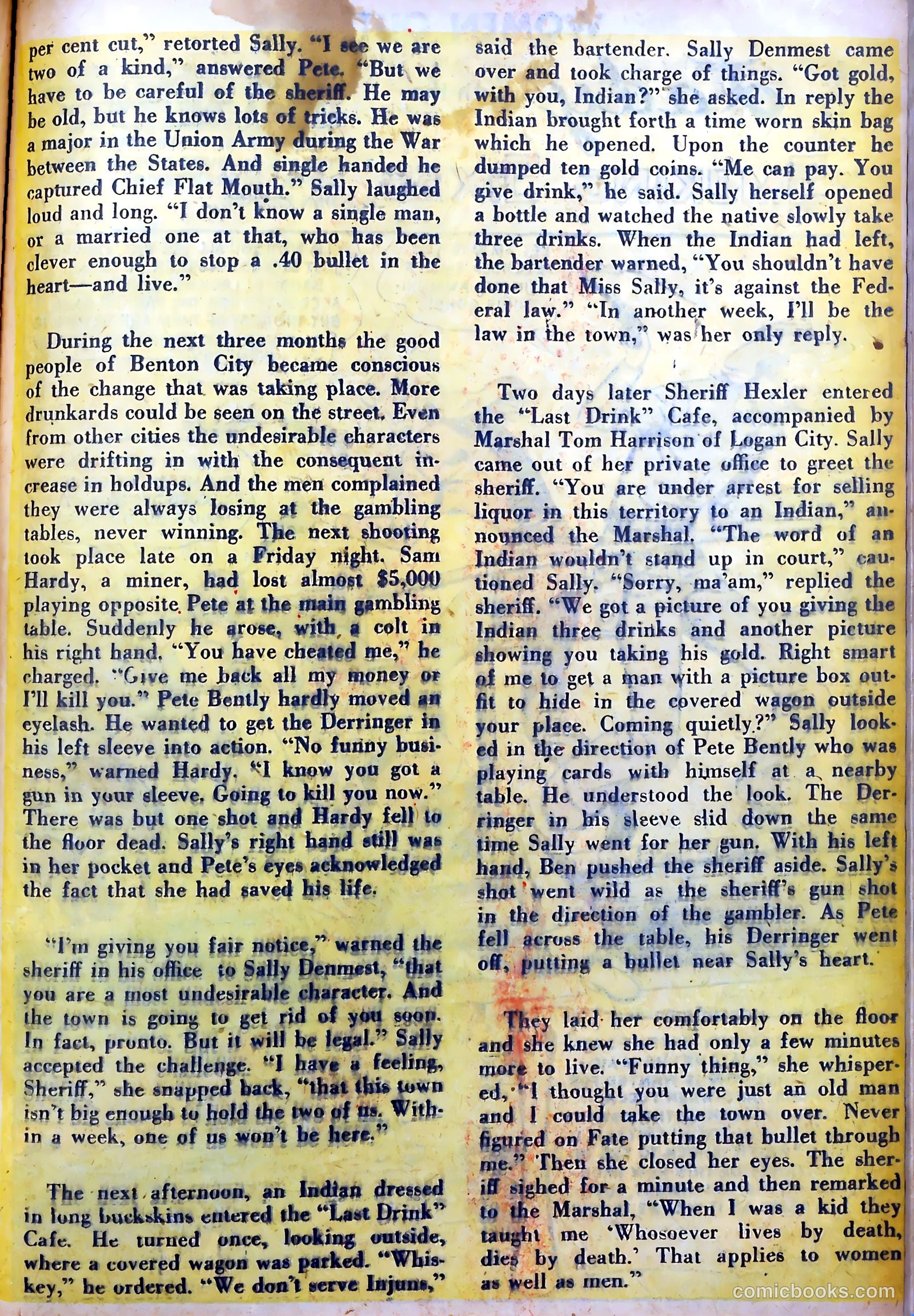 Women Outlaws #5 (1949) — page 23 of 36