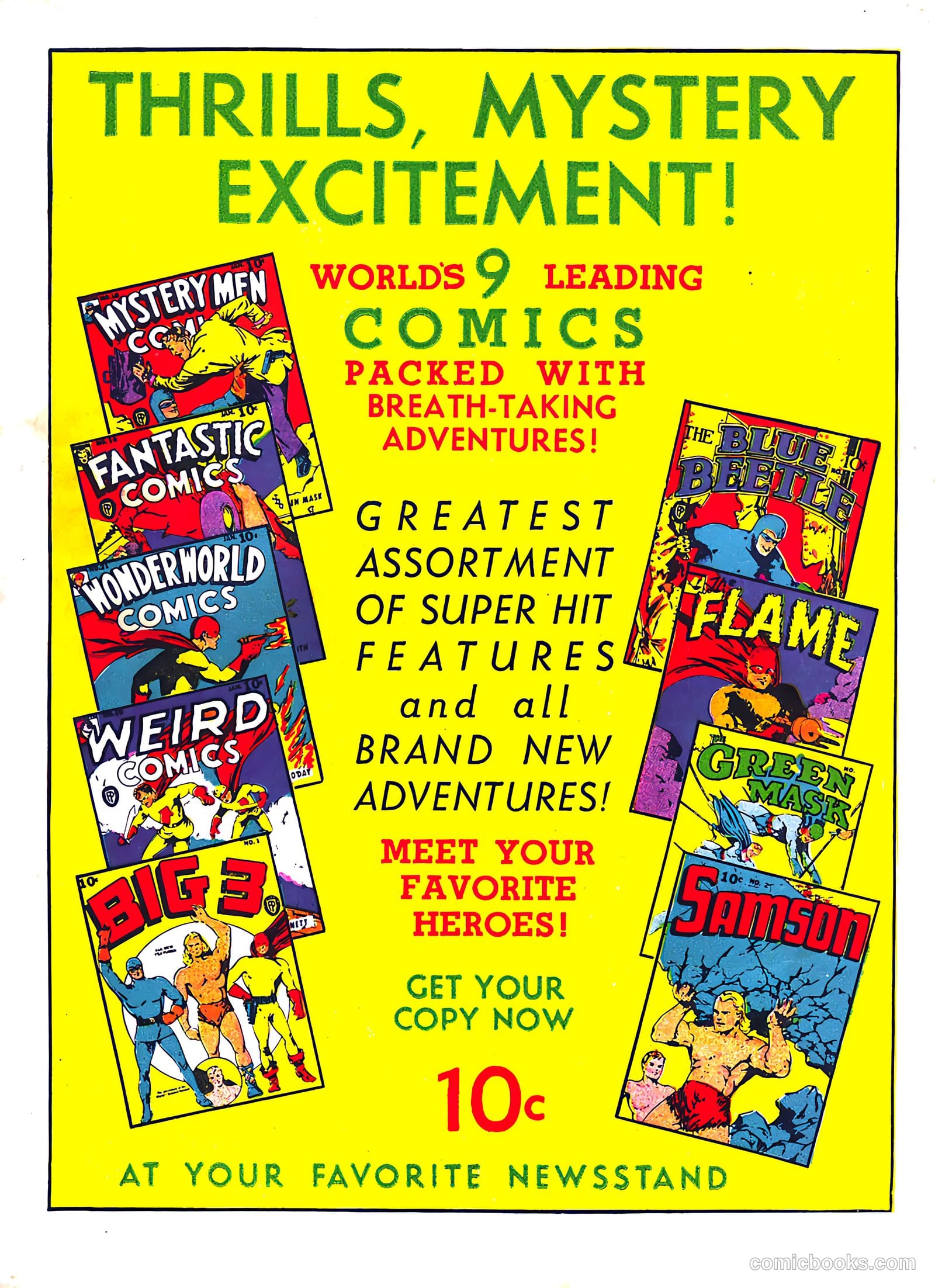 Wonderworld Comics #21 (1941) — page 61 of 61