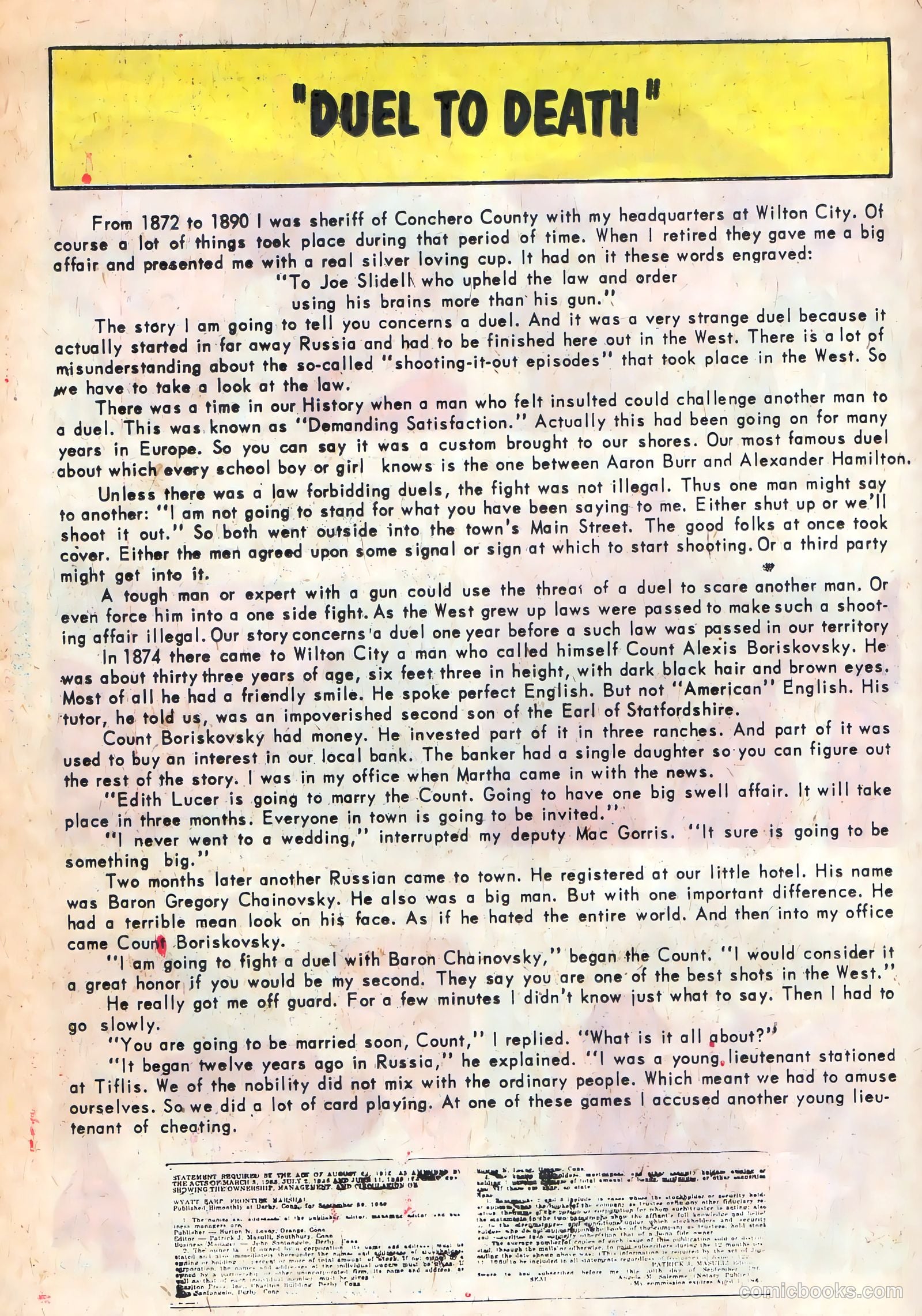 Wyatt Earp #11 (1961) — page 25 of 36