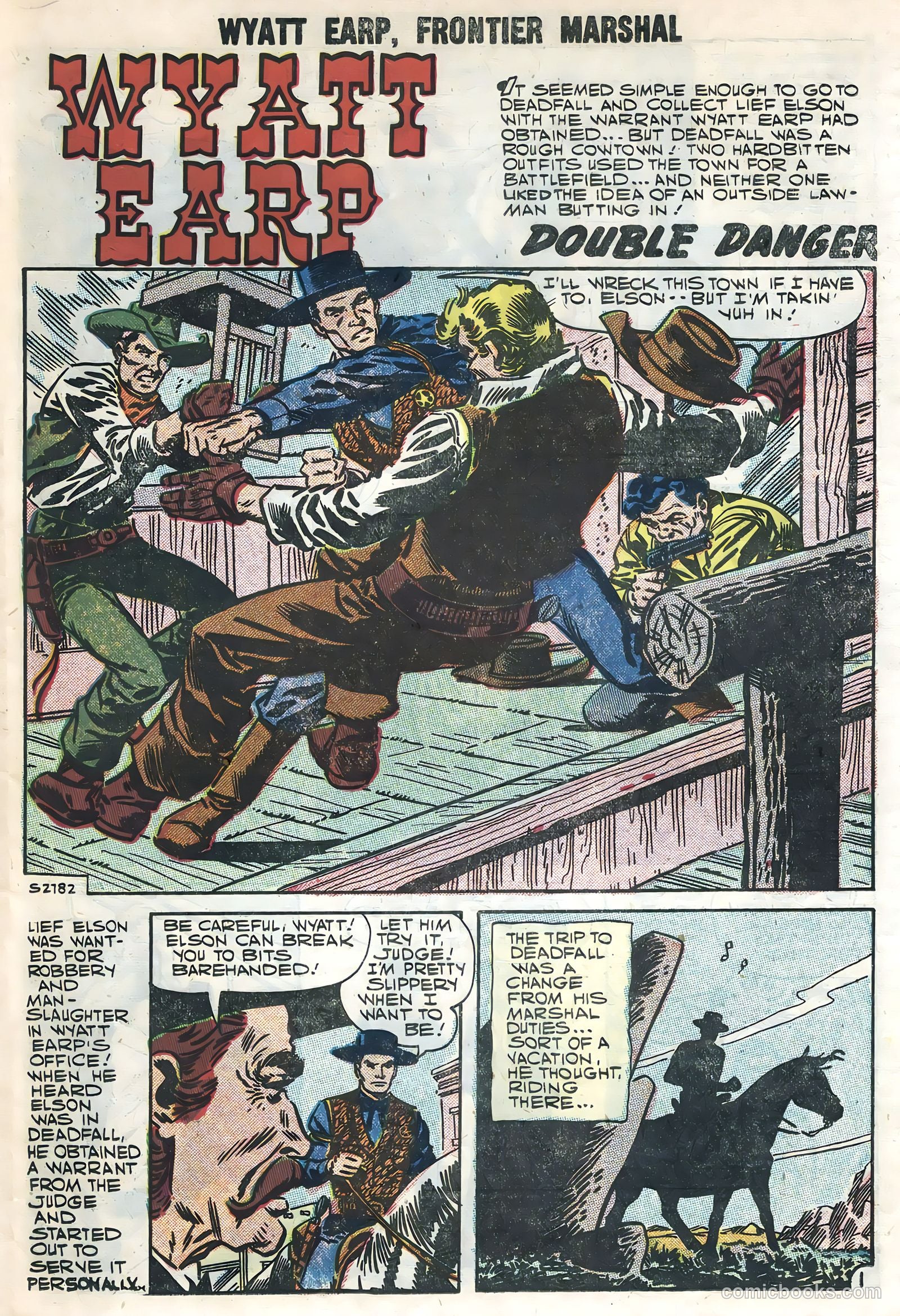Wyatt Earp #19 (1958, L. Miller & Son) — page 19 of 36