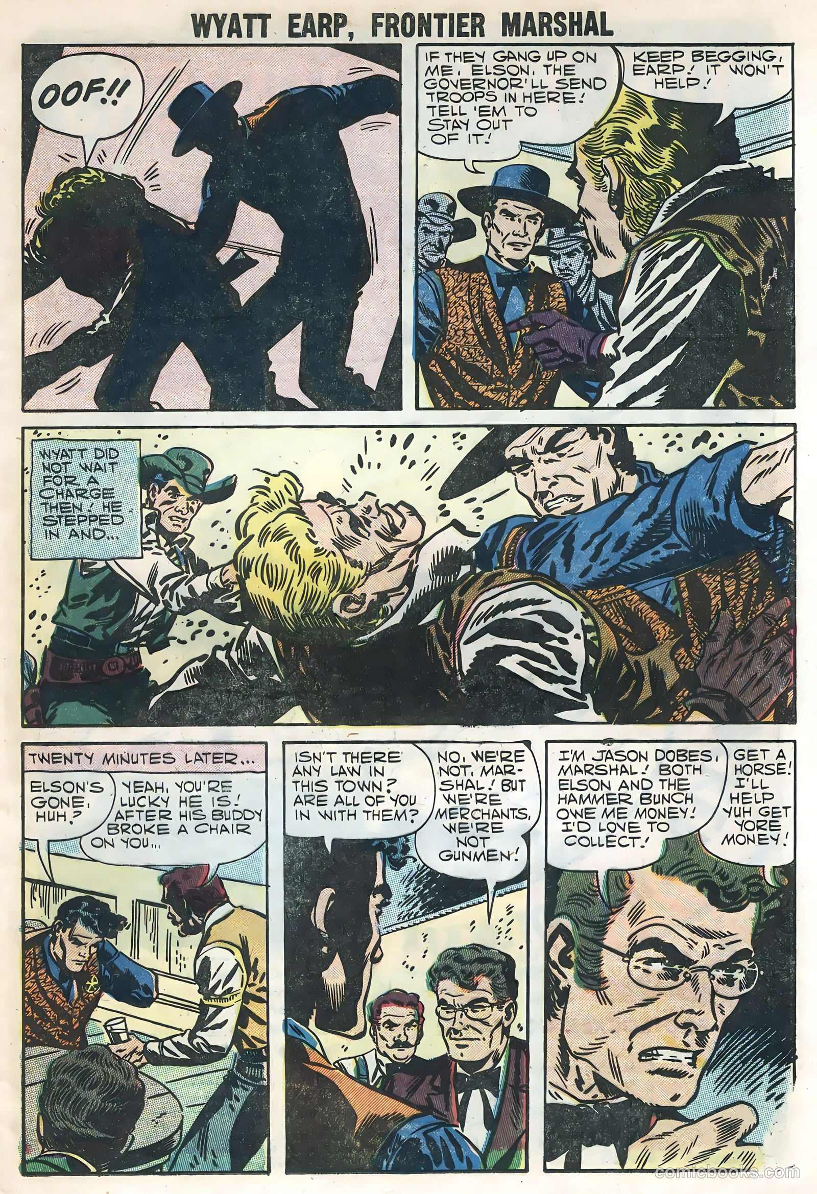 Wyatt Earp #19 (1958, L. Miller & Son) — page 21 of 36