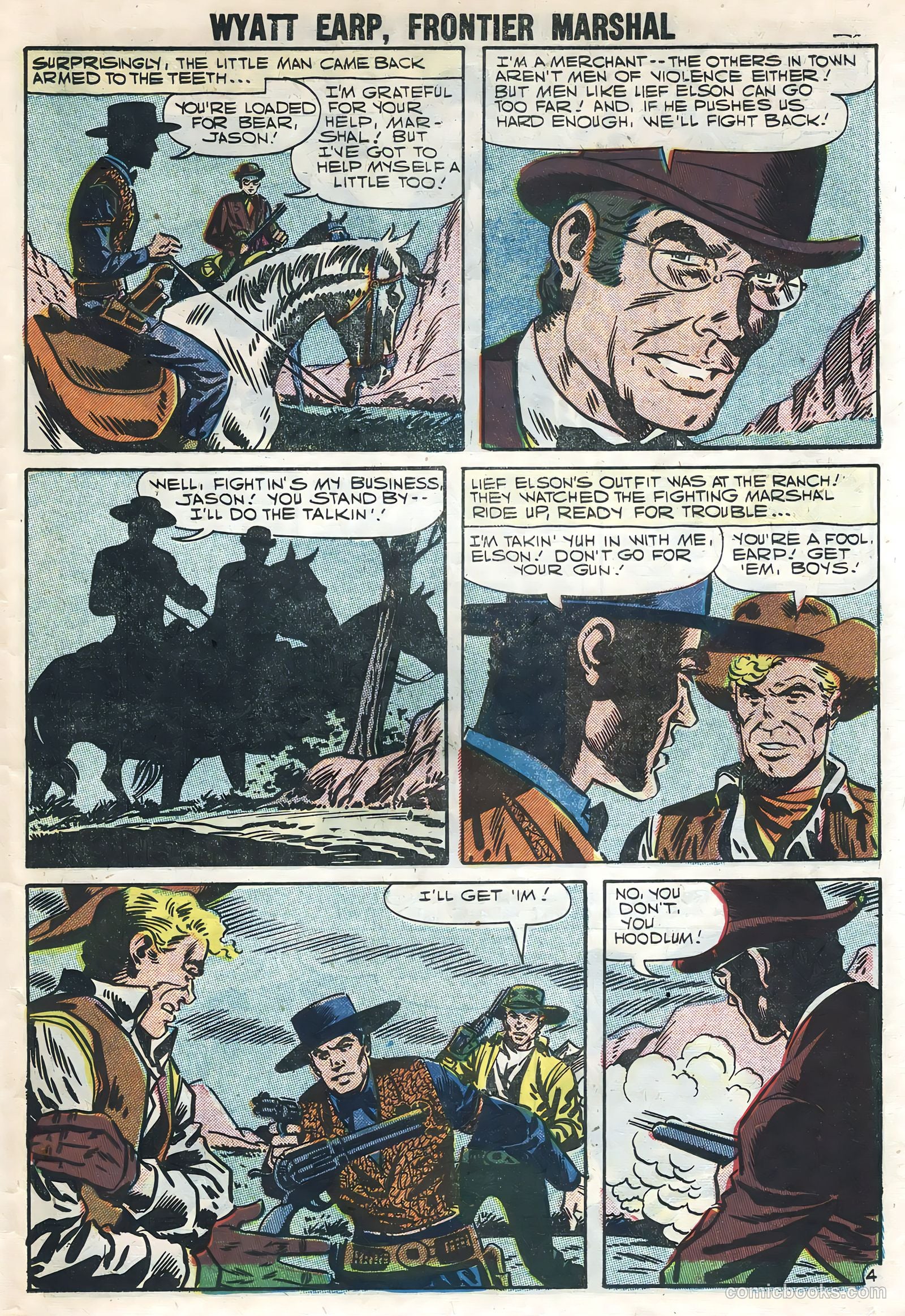 Wyatt Earp #19 (1958, L. Miller & Son) — page 23 of 36