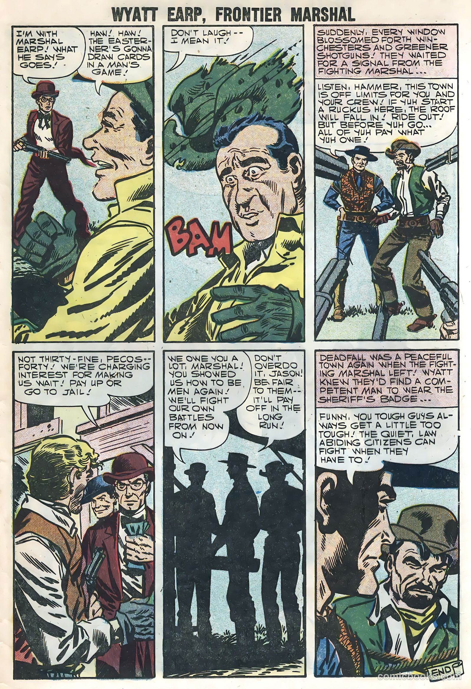 Wyatt Earp #19 (1958, L. Miller & Son) — page 25 of 36