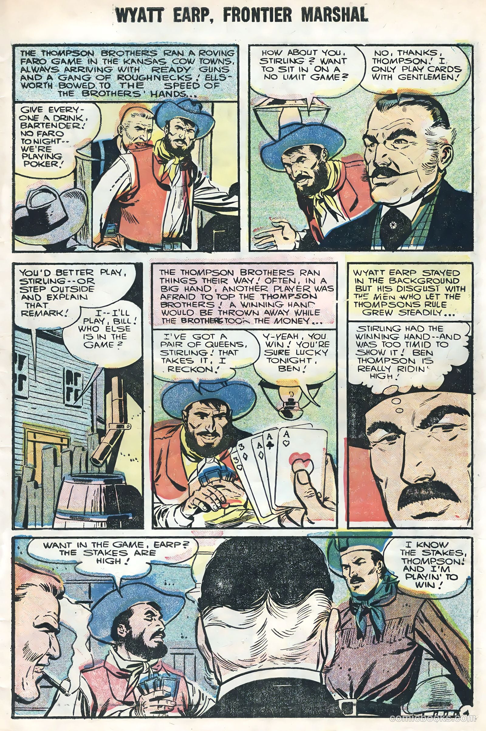 Wyatt Earp, Frontier Marshal #12 (1956) — page 7 of 36