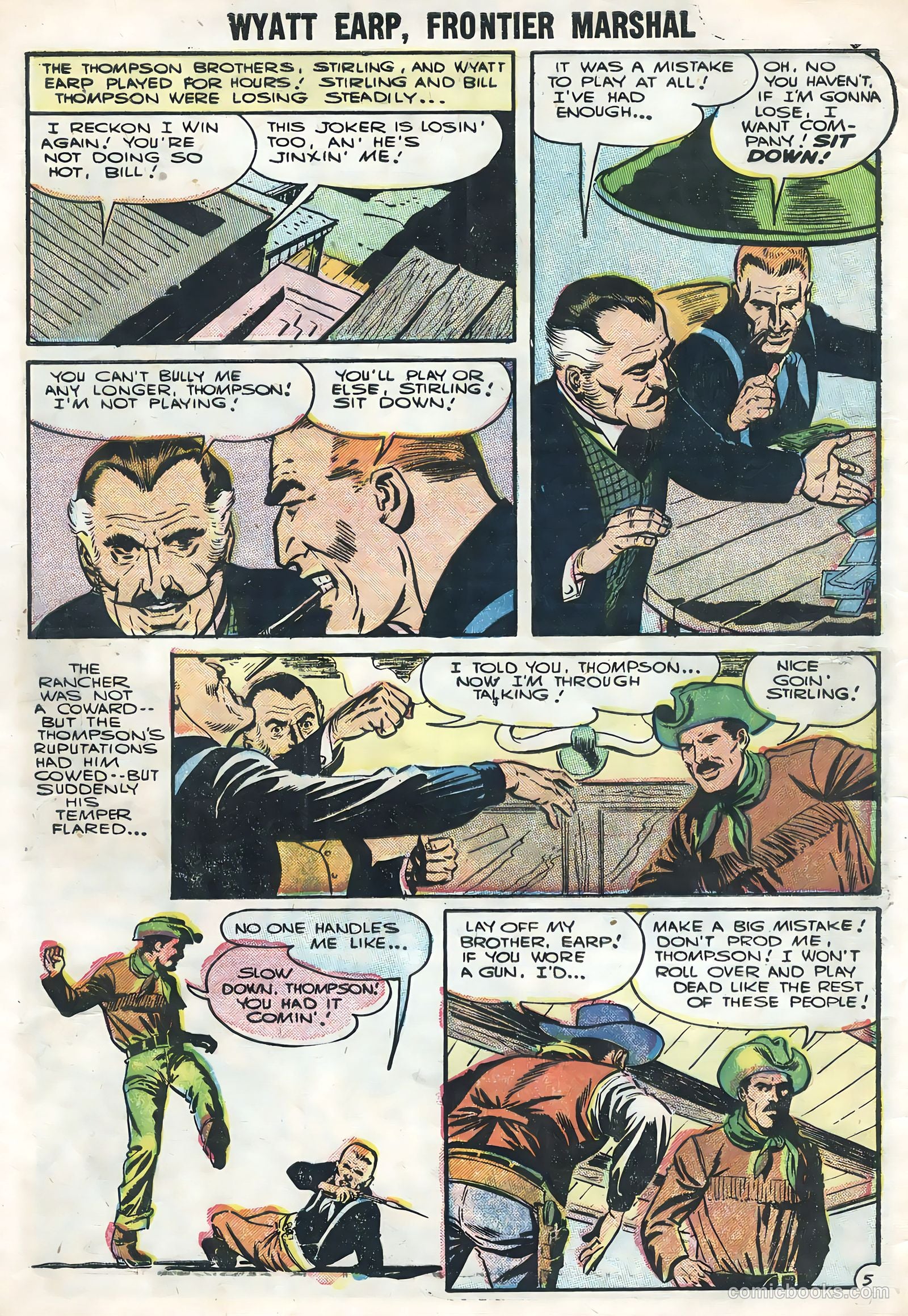 Wyatt Earp, Frontier Marshal #12 (1956) — page 8 of 36
