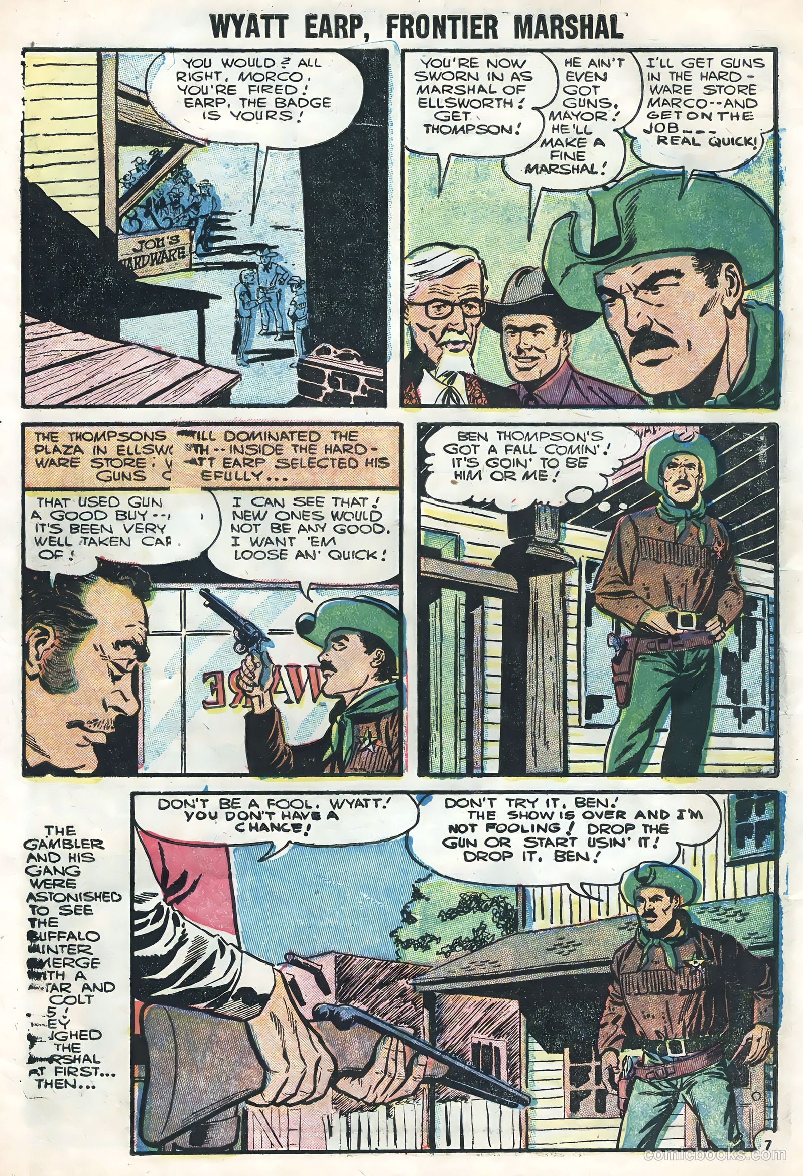 Wyatt Earp, Frontier Marshal #12 (1956) — page 10 of 36