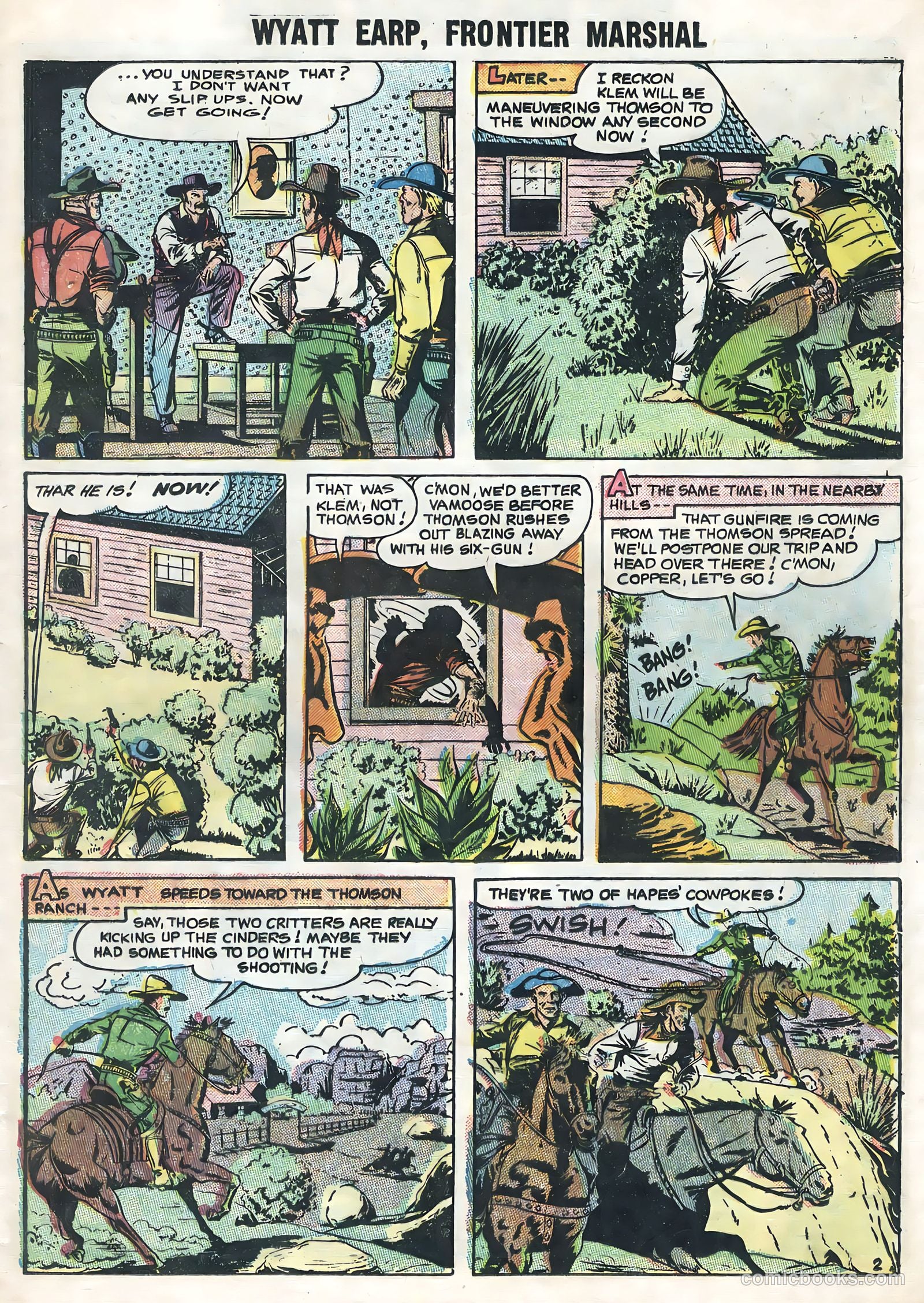 Wyatt Earp, Frontier Marshal #12 (1956) — page 13 of 36