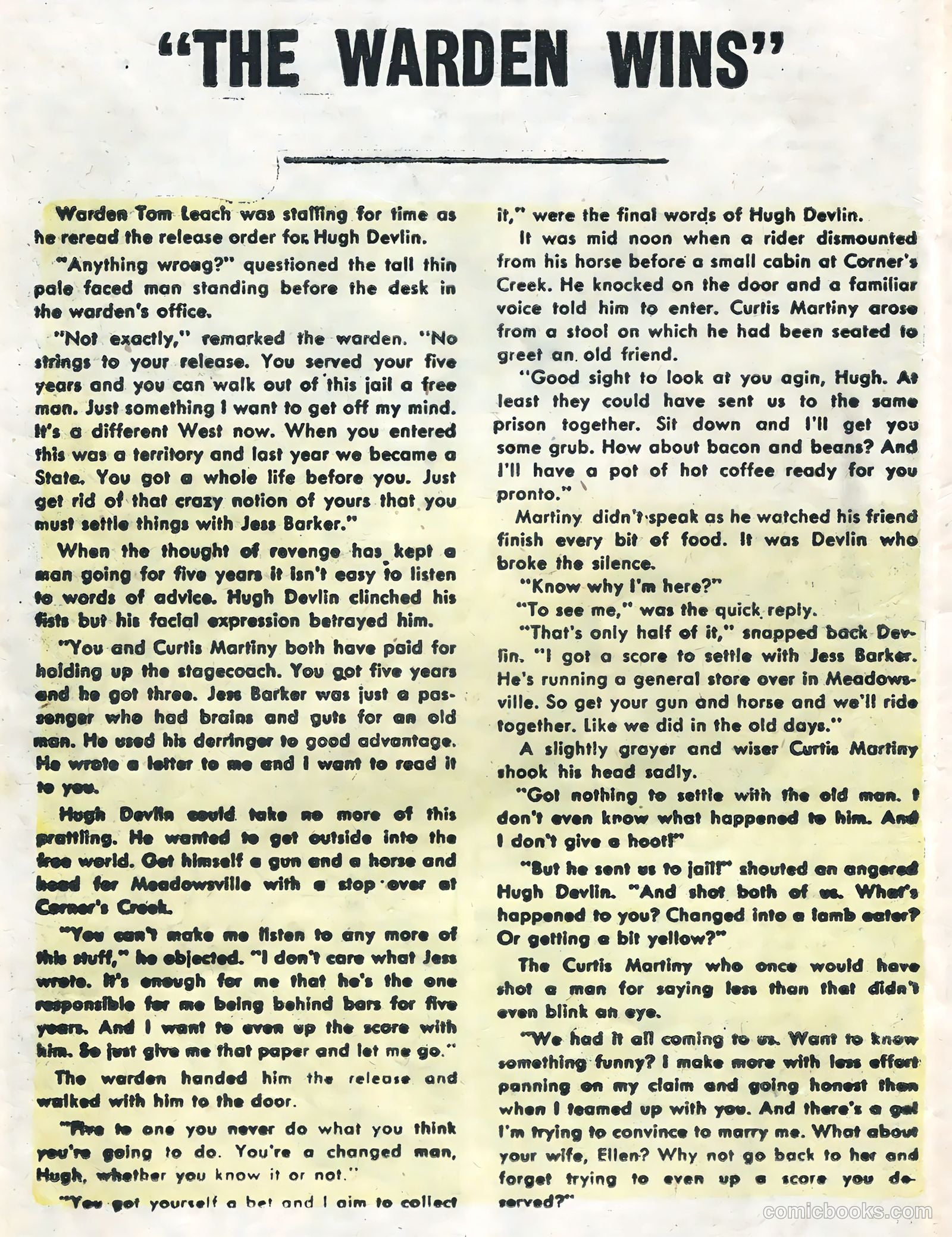 Wyatt Earp, Frontier Marshal #12 (1956) — page 18 of 36