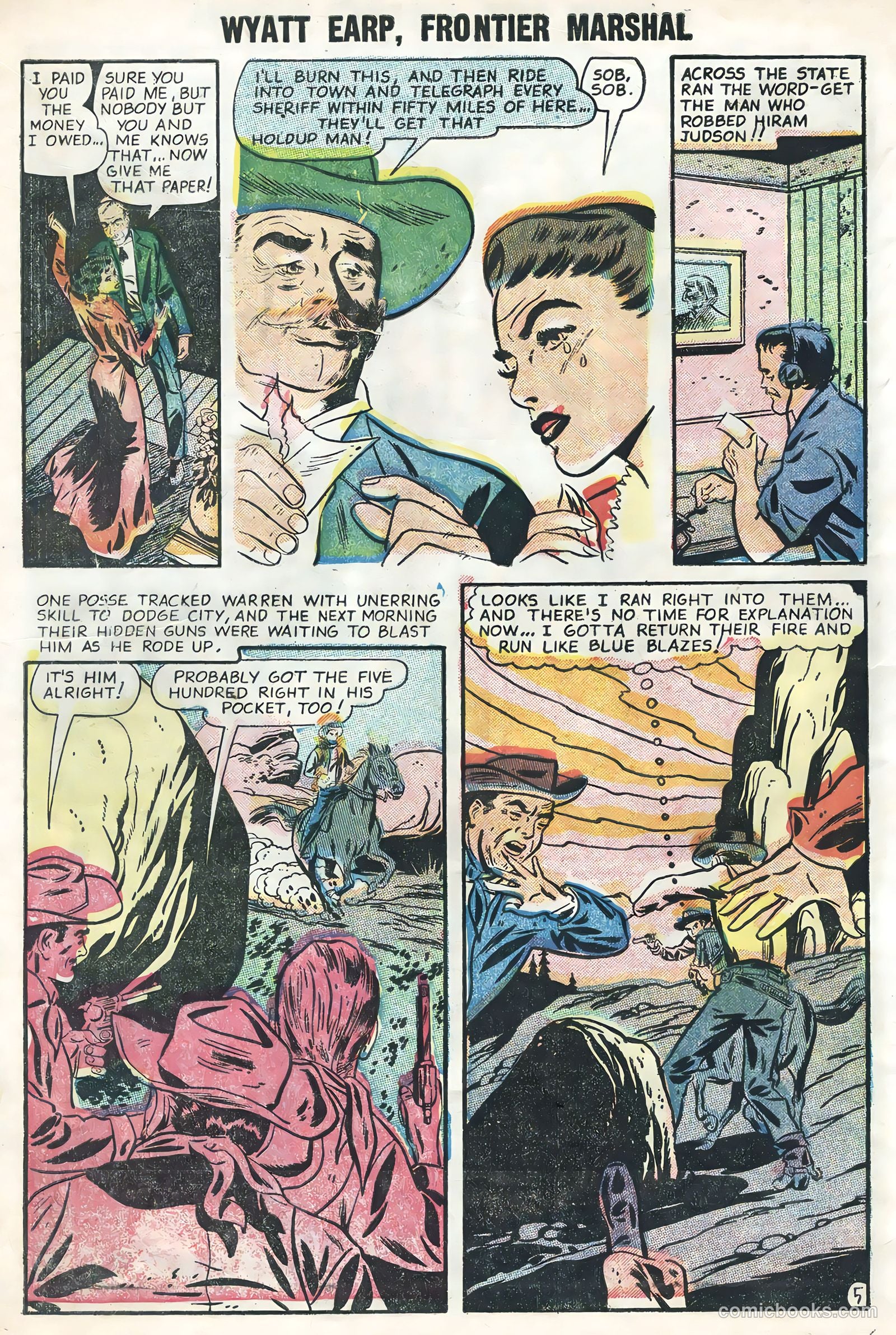 Wyatt Earp, Frontier Marshal #12 (1956) — page 30 of 36