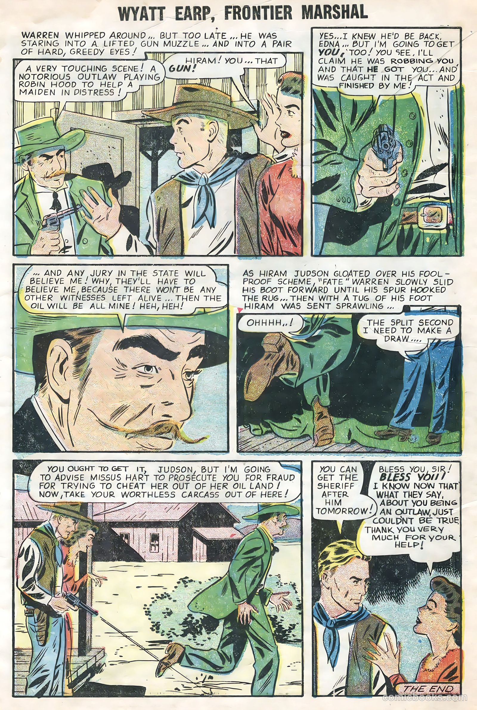 Wyatt Earp, Frontier Marshal #12 (1956) — page 33 of 36