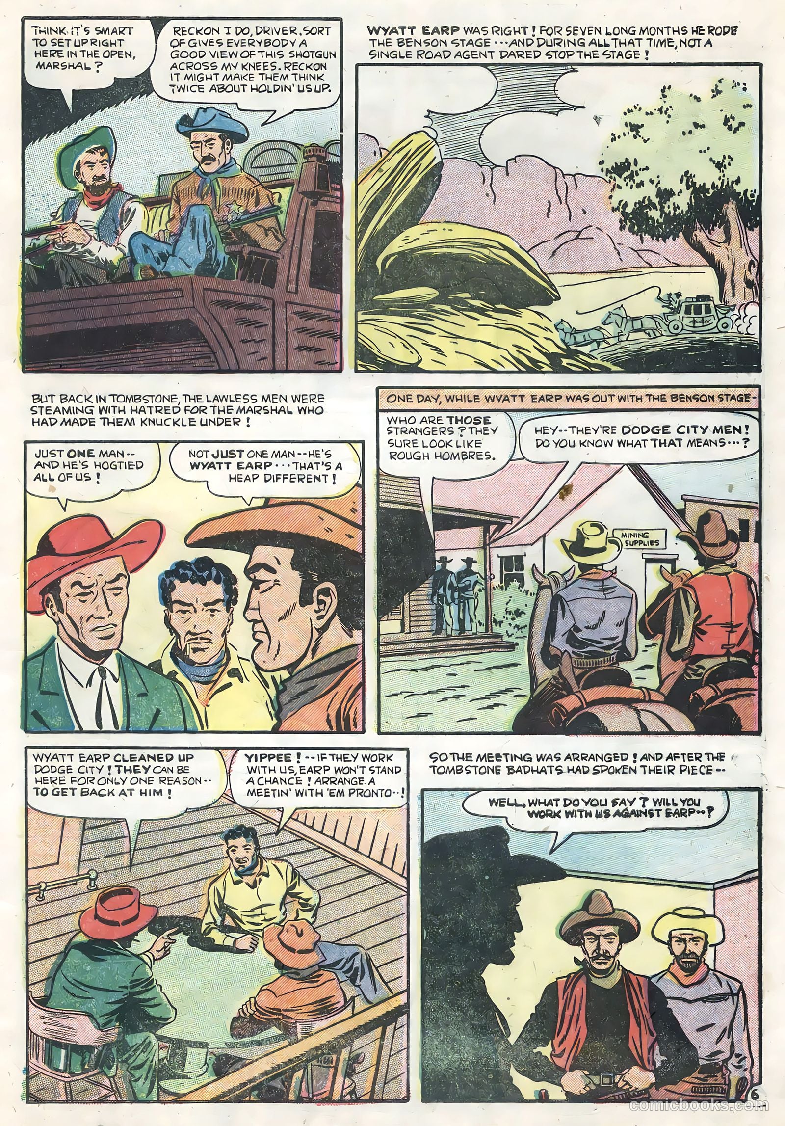Wyatt Earp, Frontier Marshal #13 (1956) — page 9 of 36