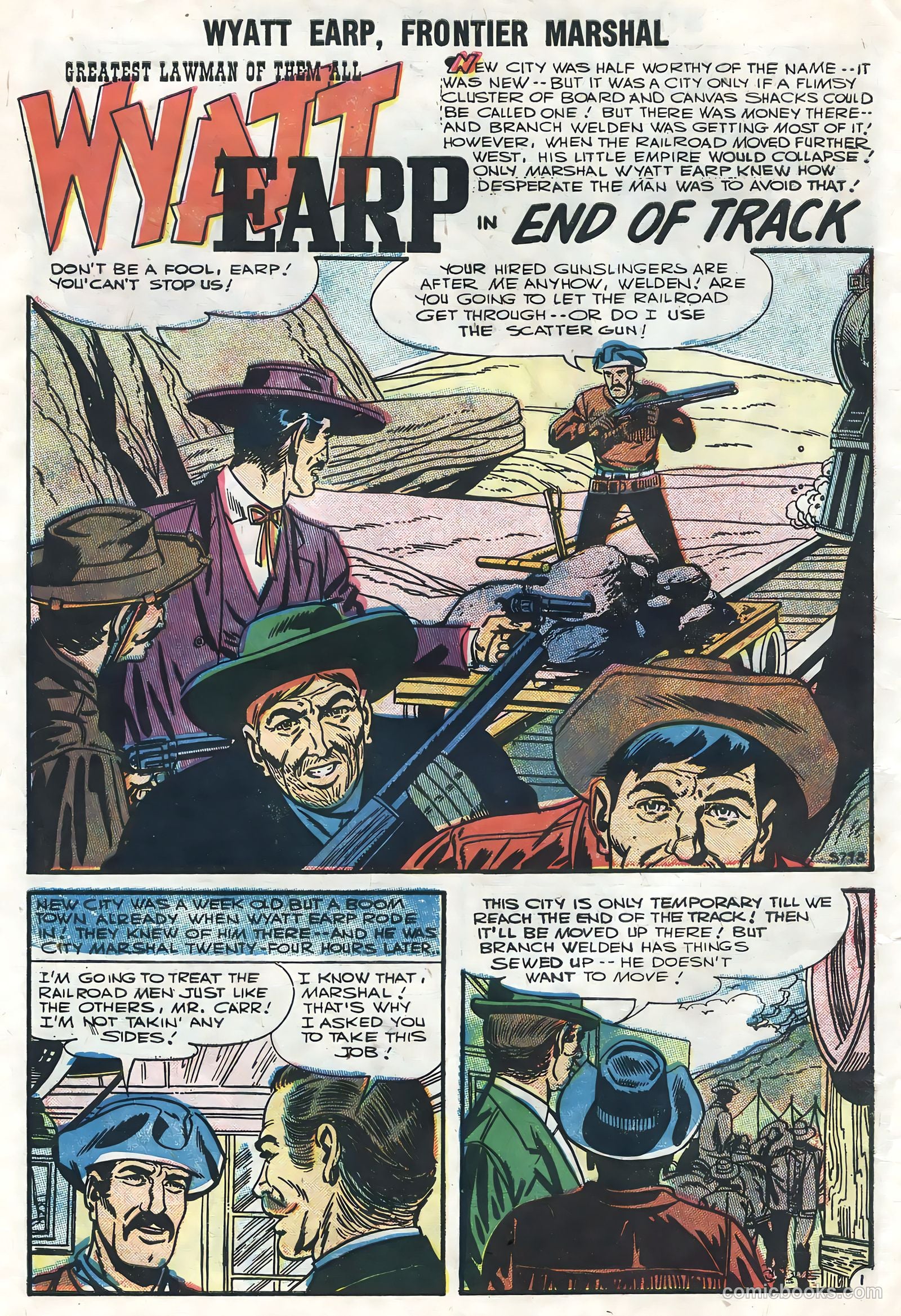 Wyatt Earp, Frontier Marshal #14 (1956) — page 10 of 36