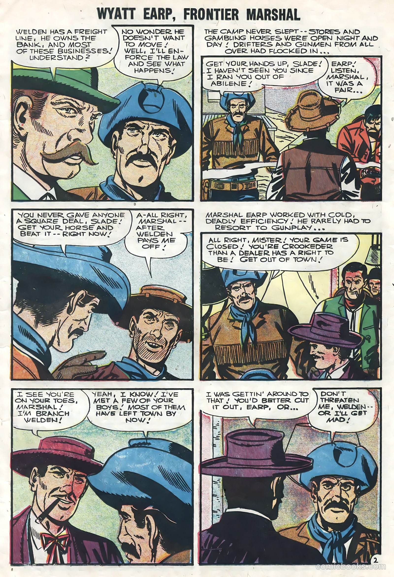 Wyatt Earp, Frontier Marshal #14 (1956) — page 11 of 36