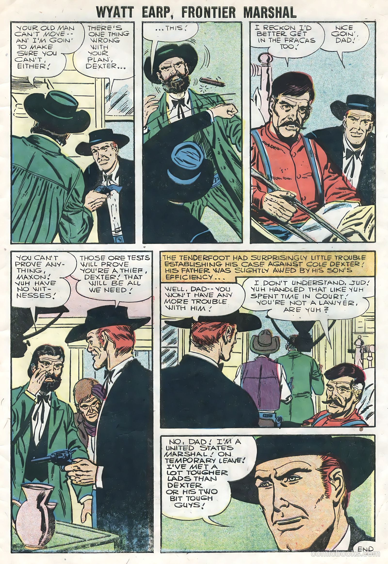 Wyatt Earp, Frontier Marshal #14 (1956) — page 33 of 36