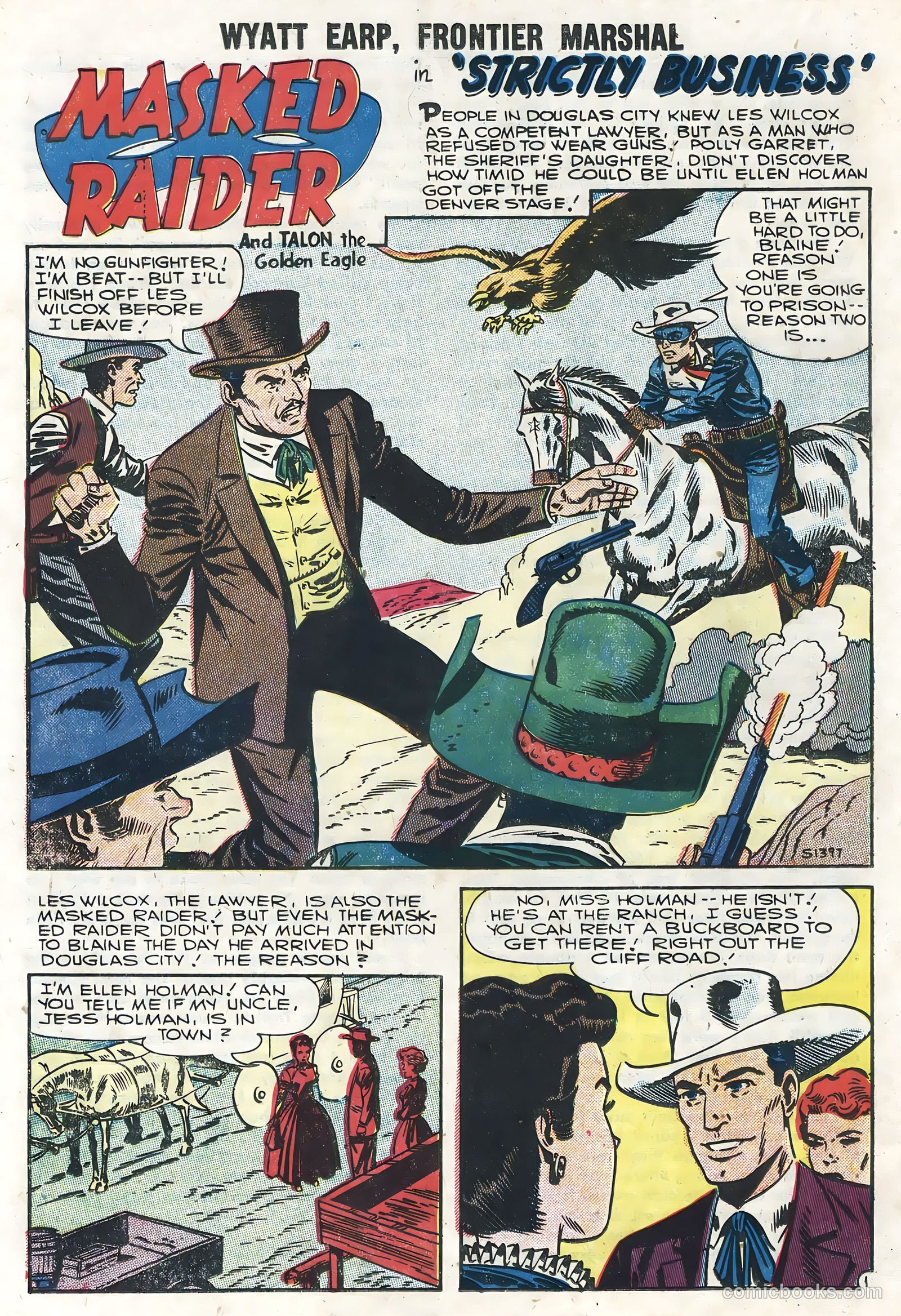 Wyatt Earp, Frontier Marshal #15 (1957) — page 18 of 36