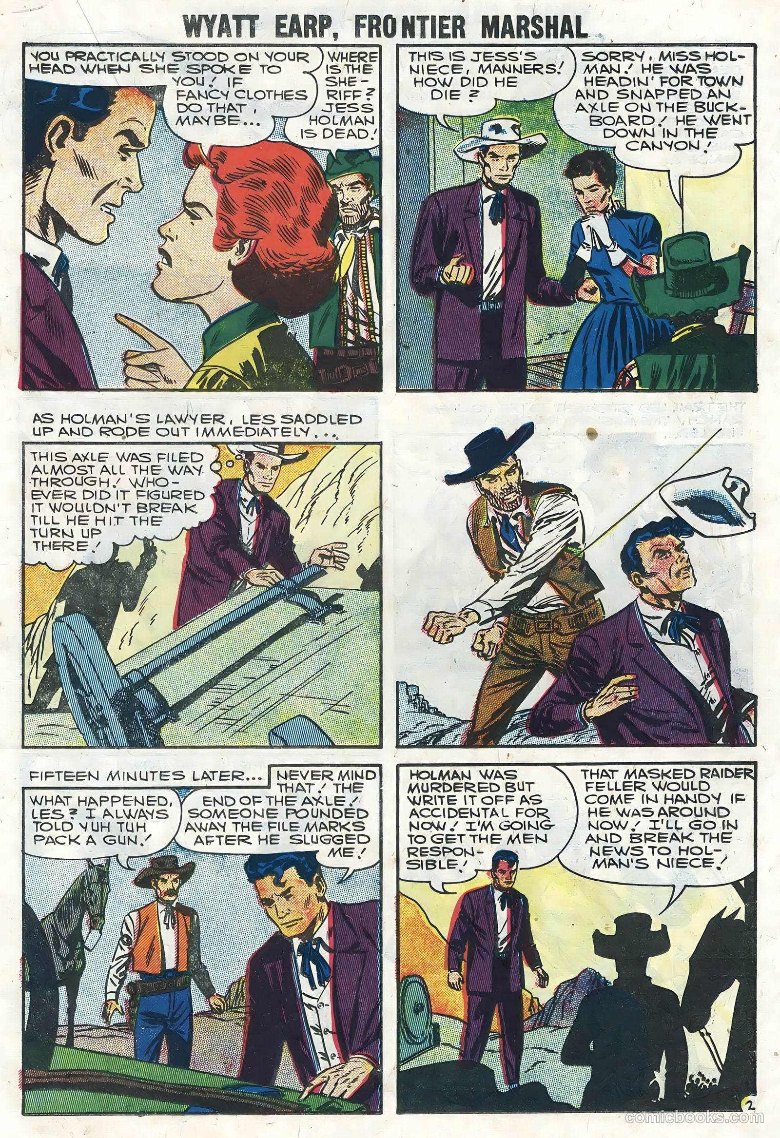 Wyatt Earp, Frontier Marshal #15 (1957) — page 19 of 36